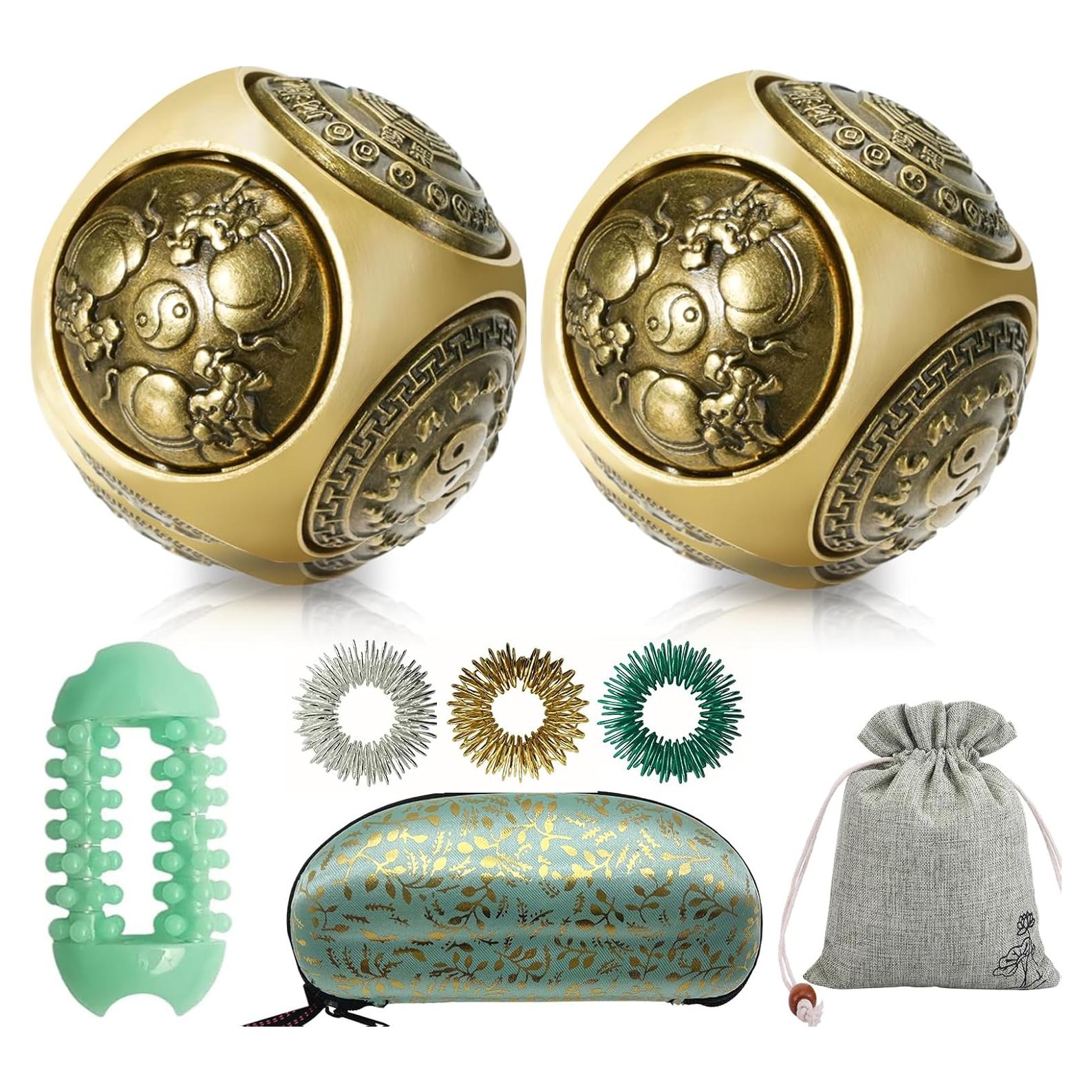 Set de Bolas Baoding Heeshin de 3.68cm para Alivio del Estrés