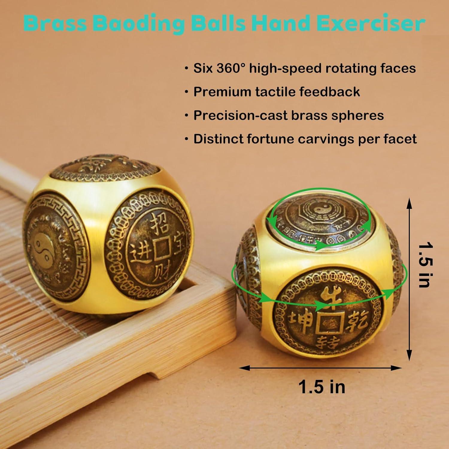 Set de Bolas Baoding Heeshin de 3.68cm para Alivio del Estrés
