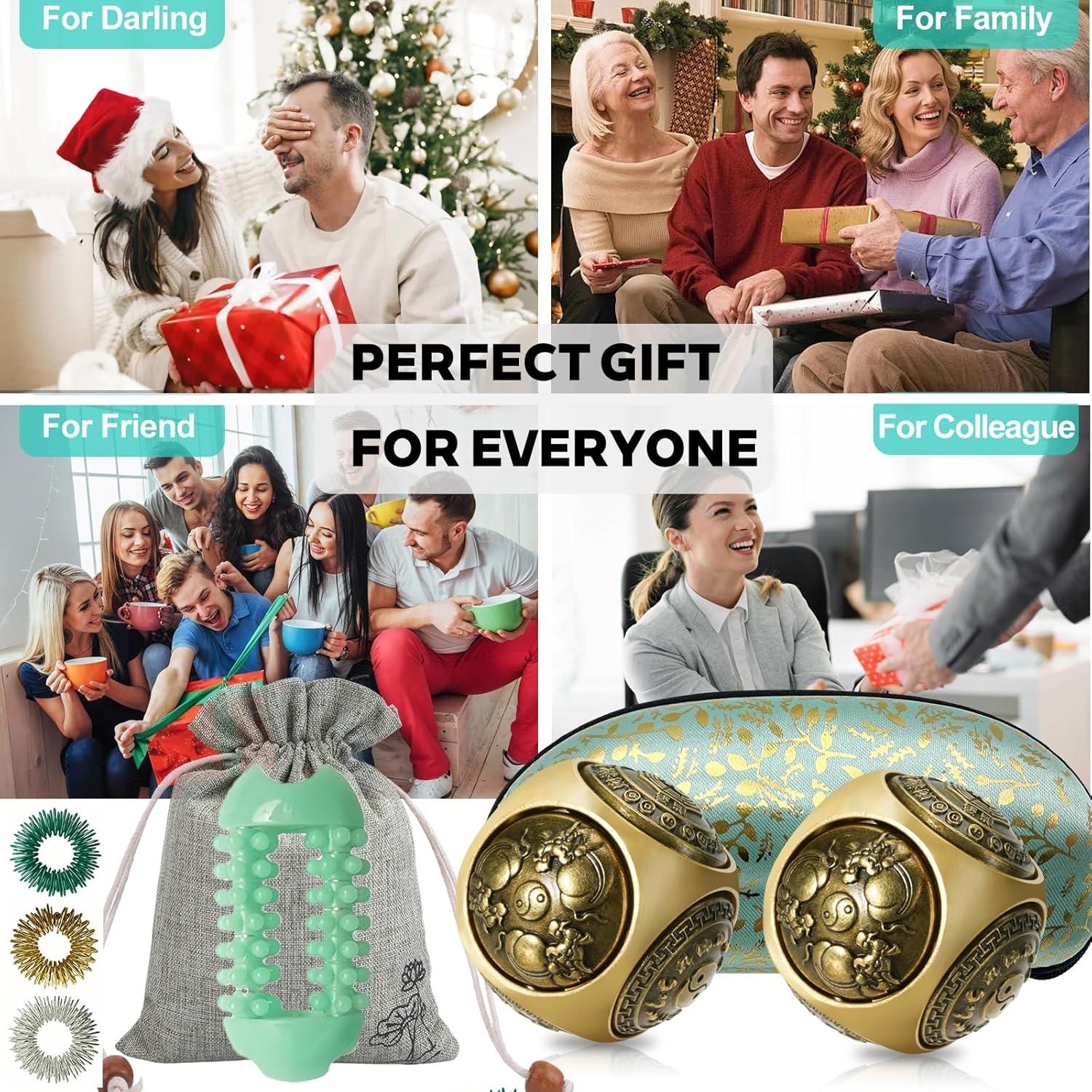 Set de Bolas Baoding Heeshin de 3.68cm para Alivio del Estrés