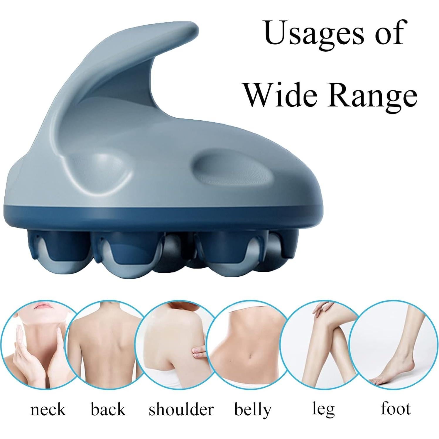 Masajeador de Mano WMM 360° para Alivio Muscular - Azul