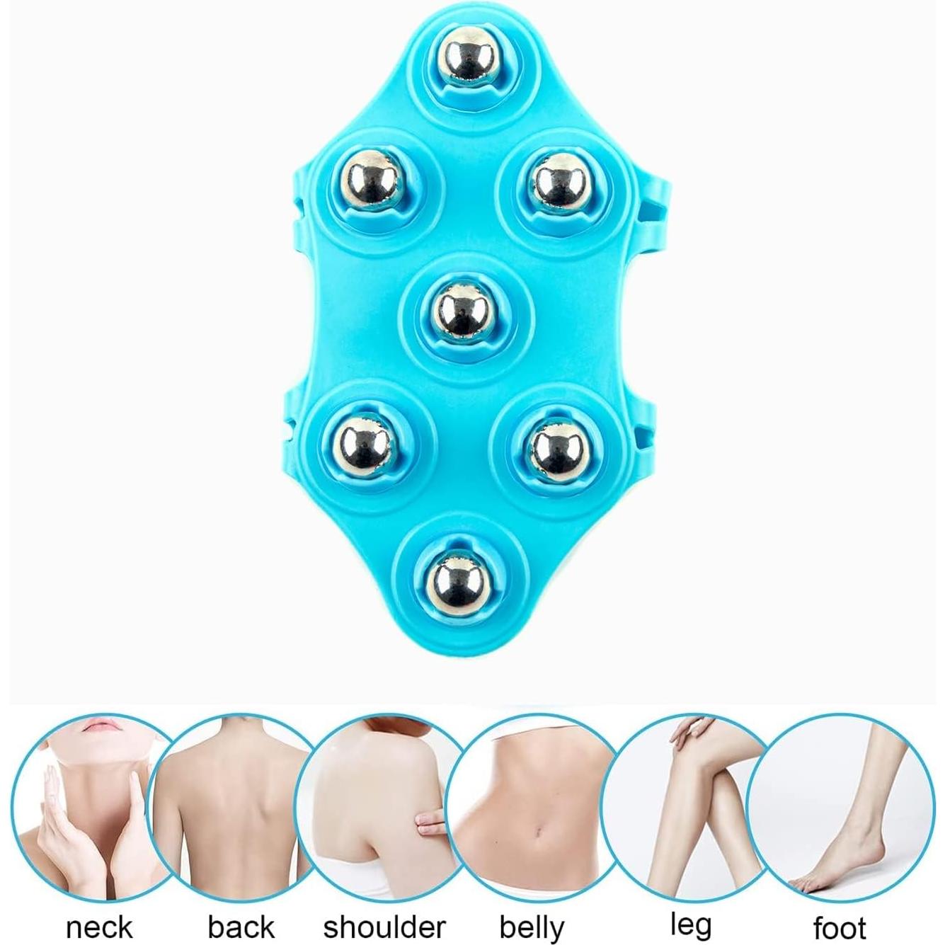 Rodillo de Masaje Manual CICIFAUS AM003 - Alivio Muscular Azul