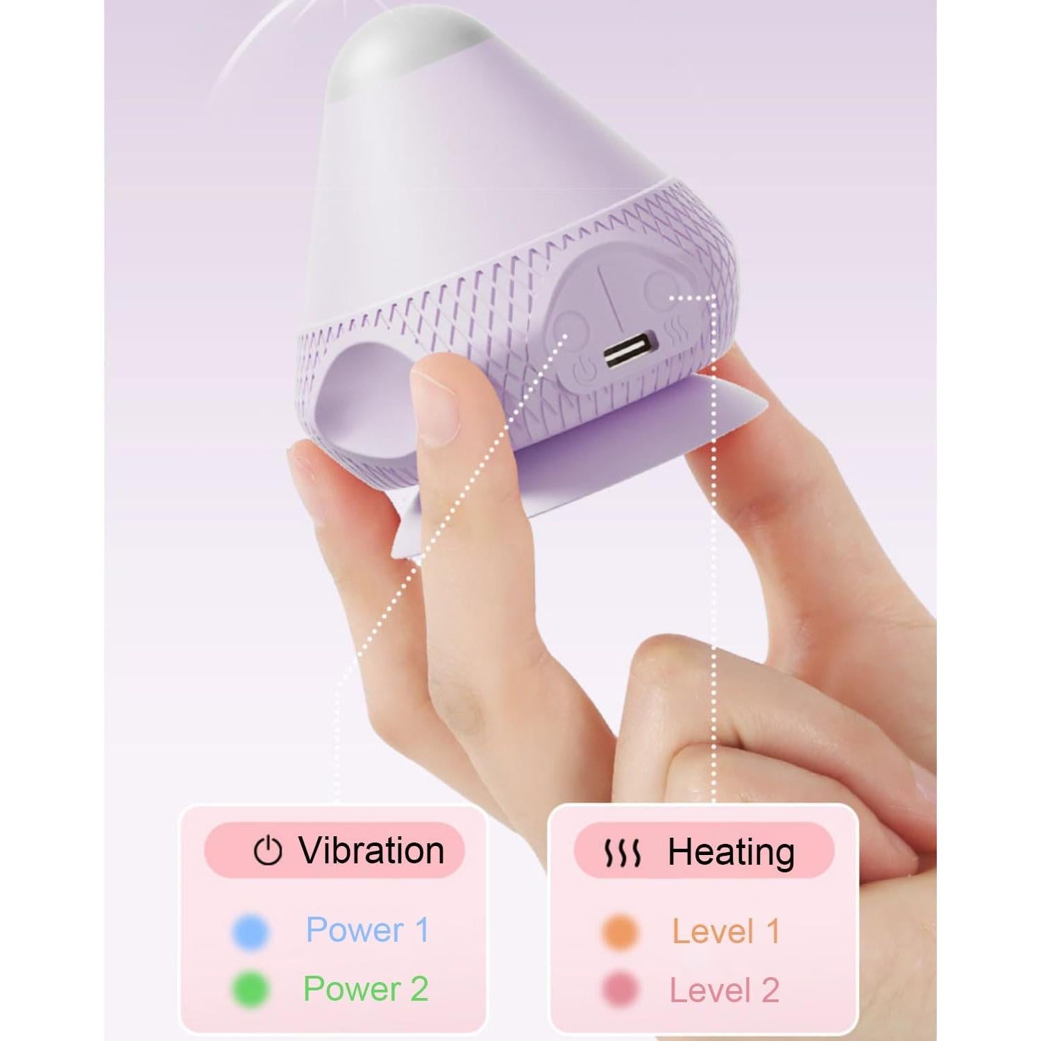 Bola de Masaje Vibrante Calentada VibeHeat 6.6cm Alivio Muscular