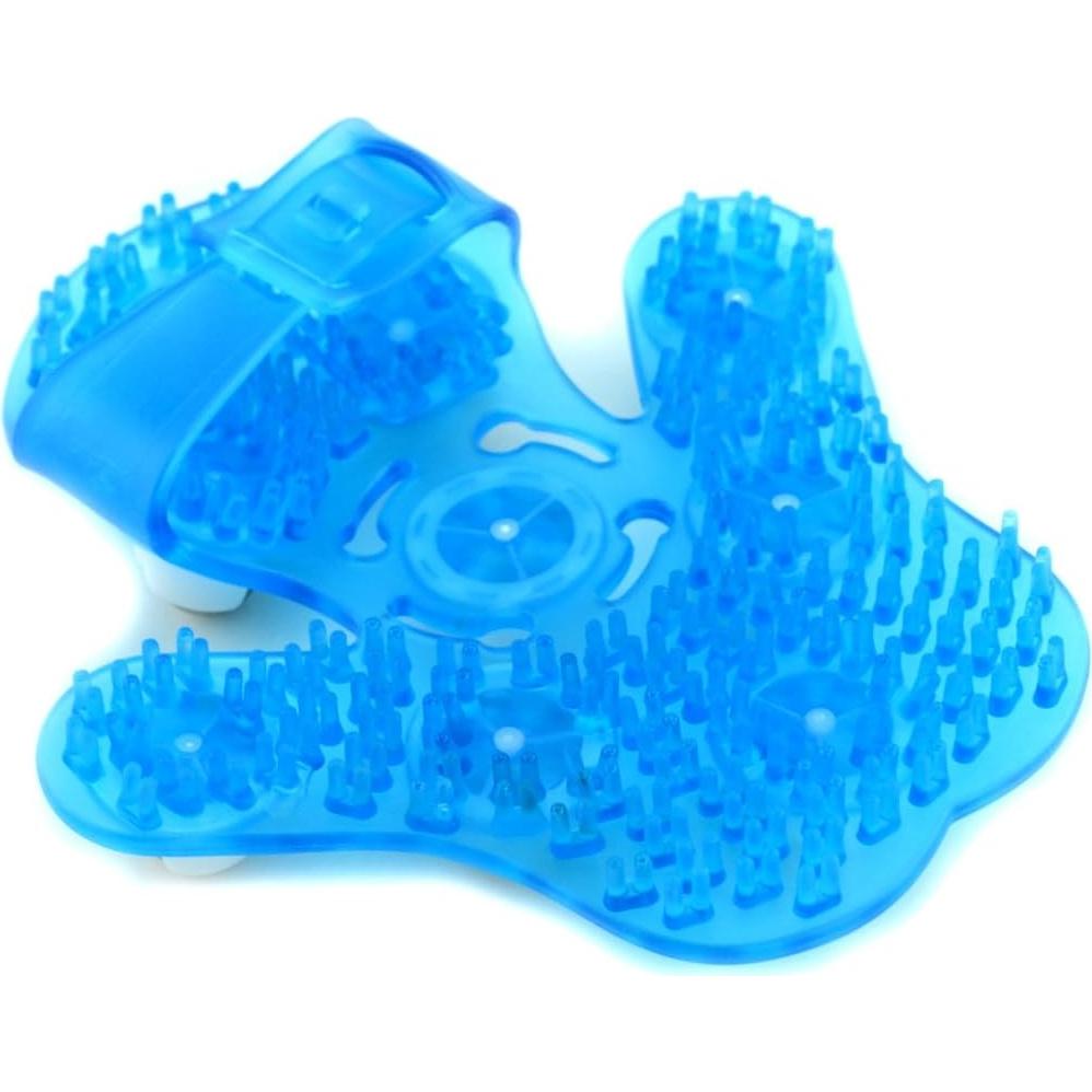 Guante de Masaje SAMYO con 9 Bolas Rodantes 360° Azul