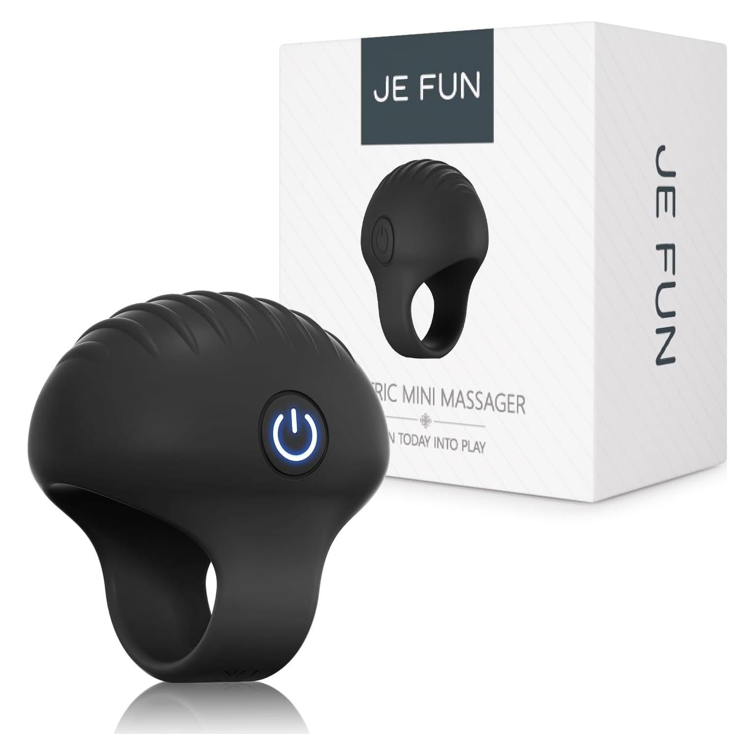 Bola de Masaje de Dedo JE FUN Recargable Impermeable Negro