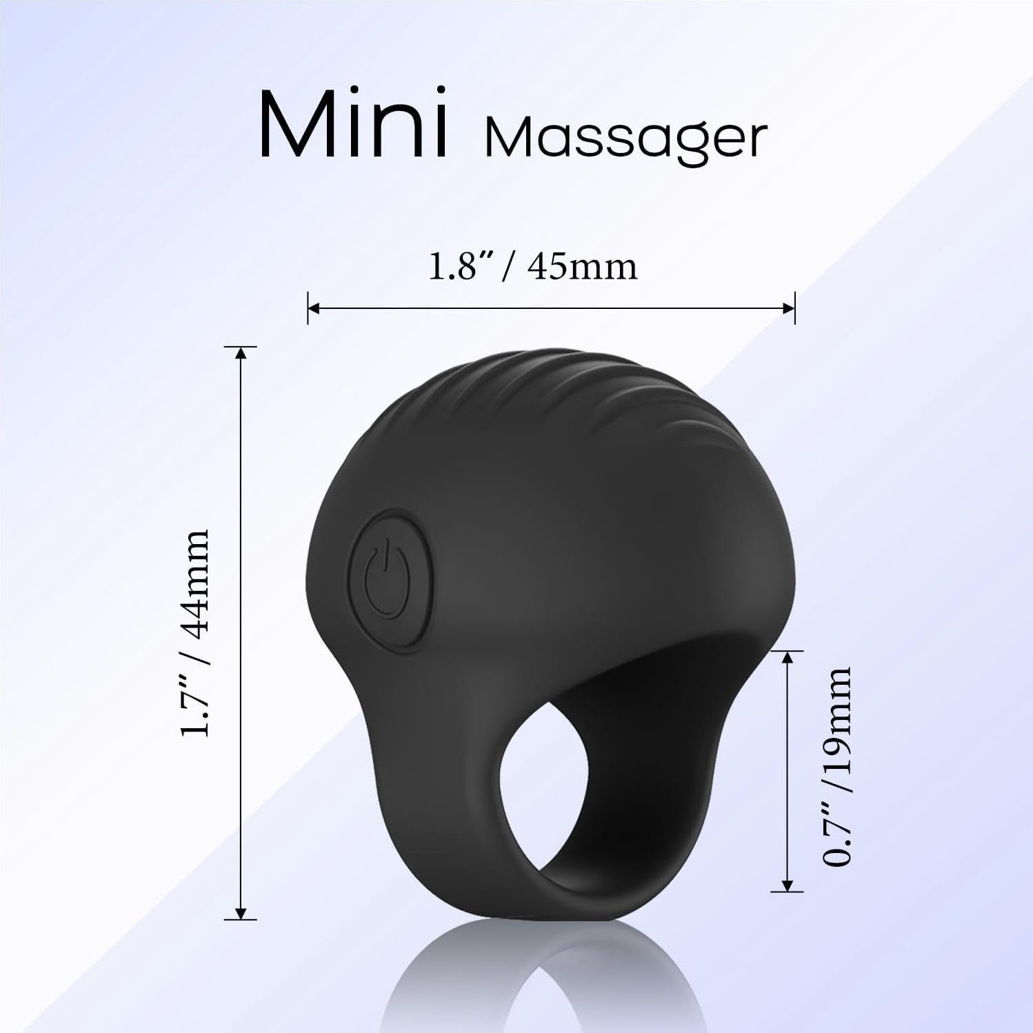 Bola de Masaje de Dedo JE FUN Recargable Impermeable Negro