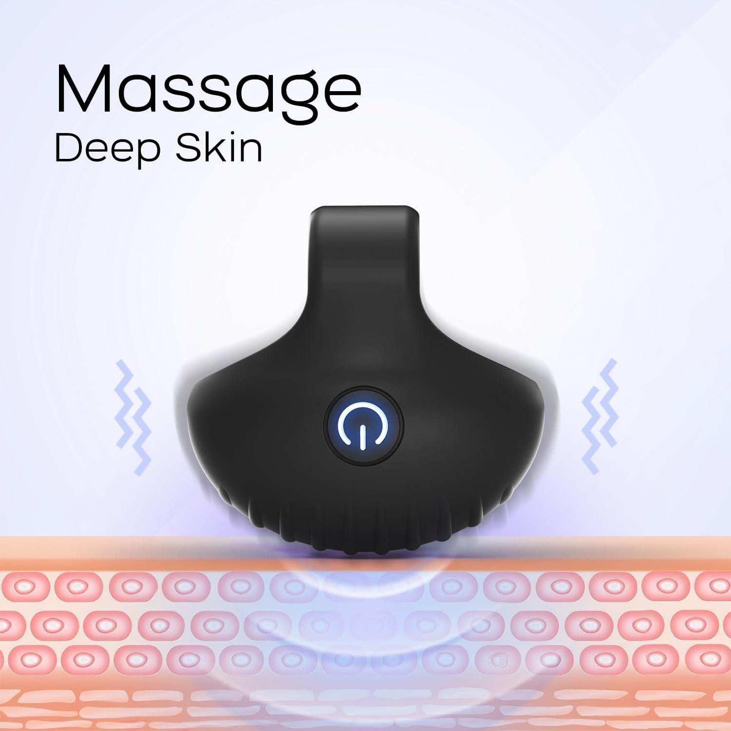 Bola de Masaje de Dedo JE FUN Recargable Impermeable Negro