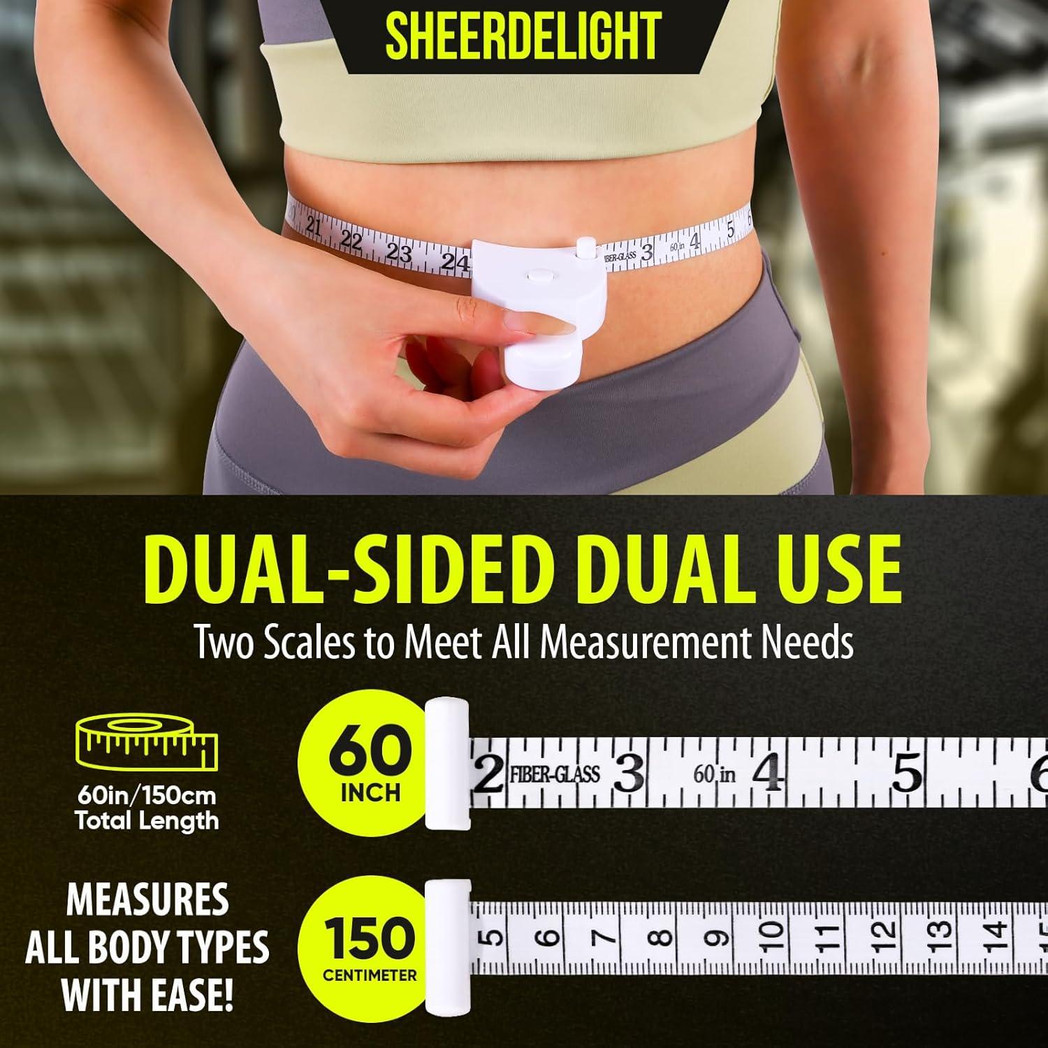 Cinta Métrica Corporal SheerDelight - Paquete de 2, 152.4 cm