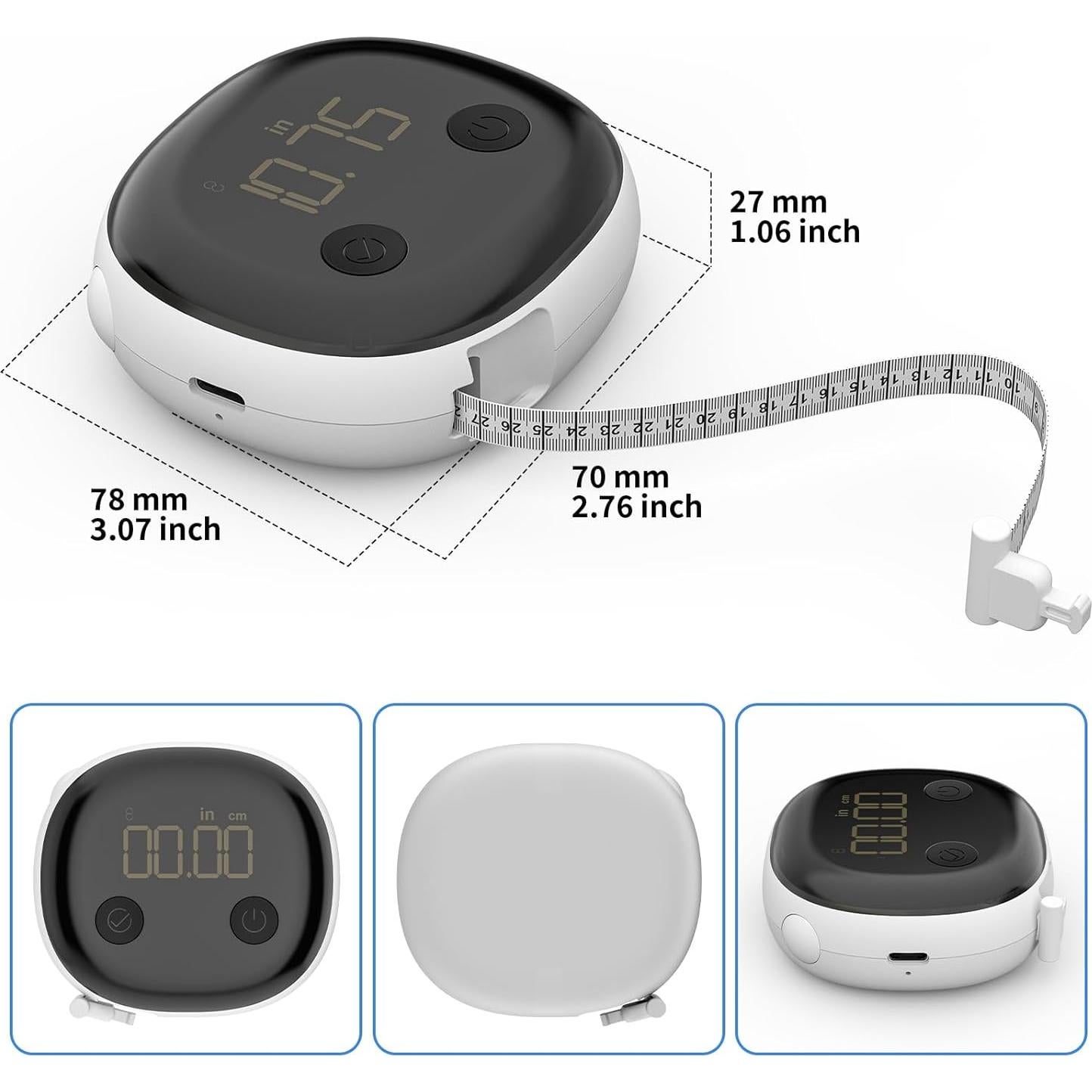 Cinta Métrica Corporal Inteligente Healthkeep ER307UWB Bluetooth 150cm