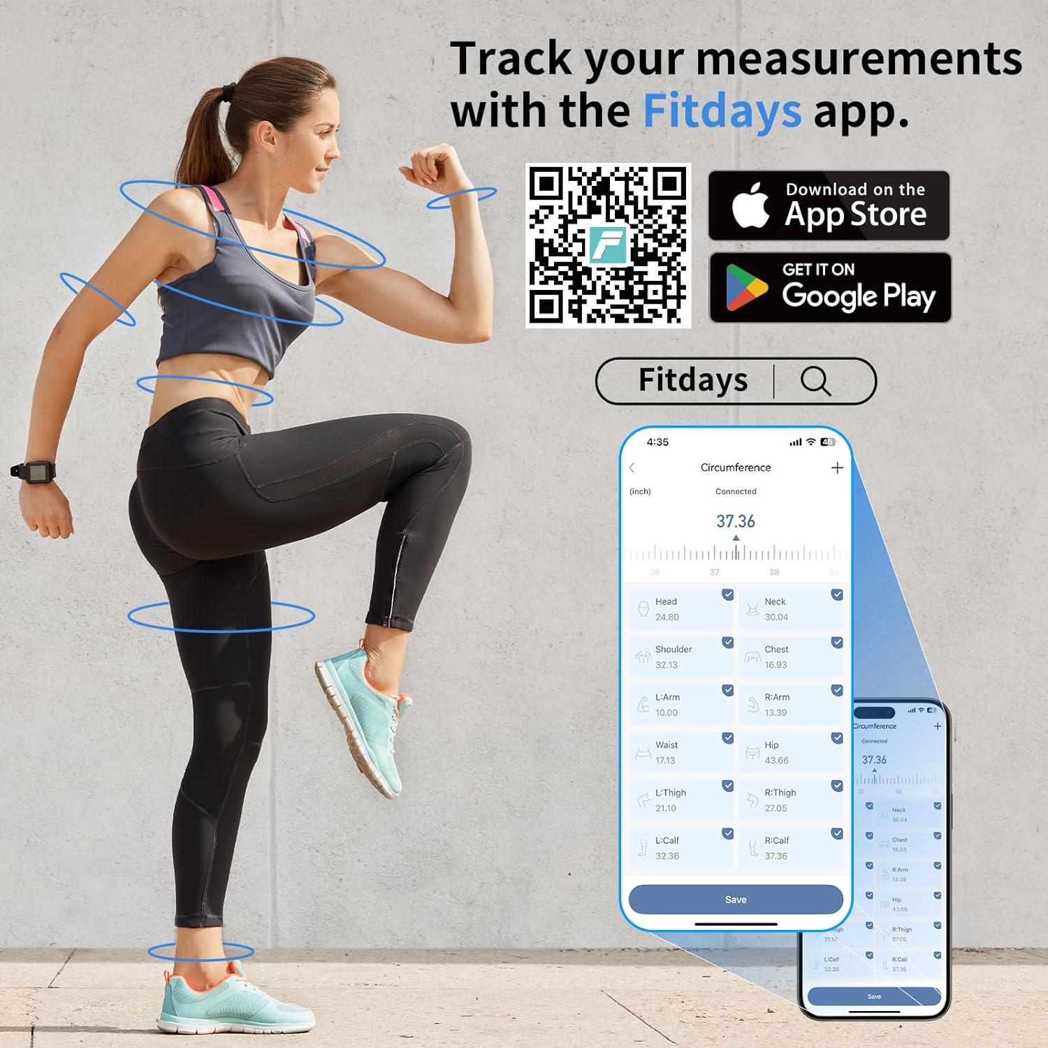 Cinta Métrica Corporal Inteligente Healthkeep ER307UWB Bluetooth 150cm