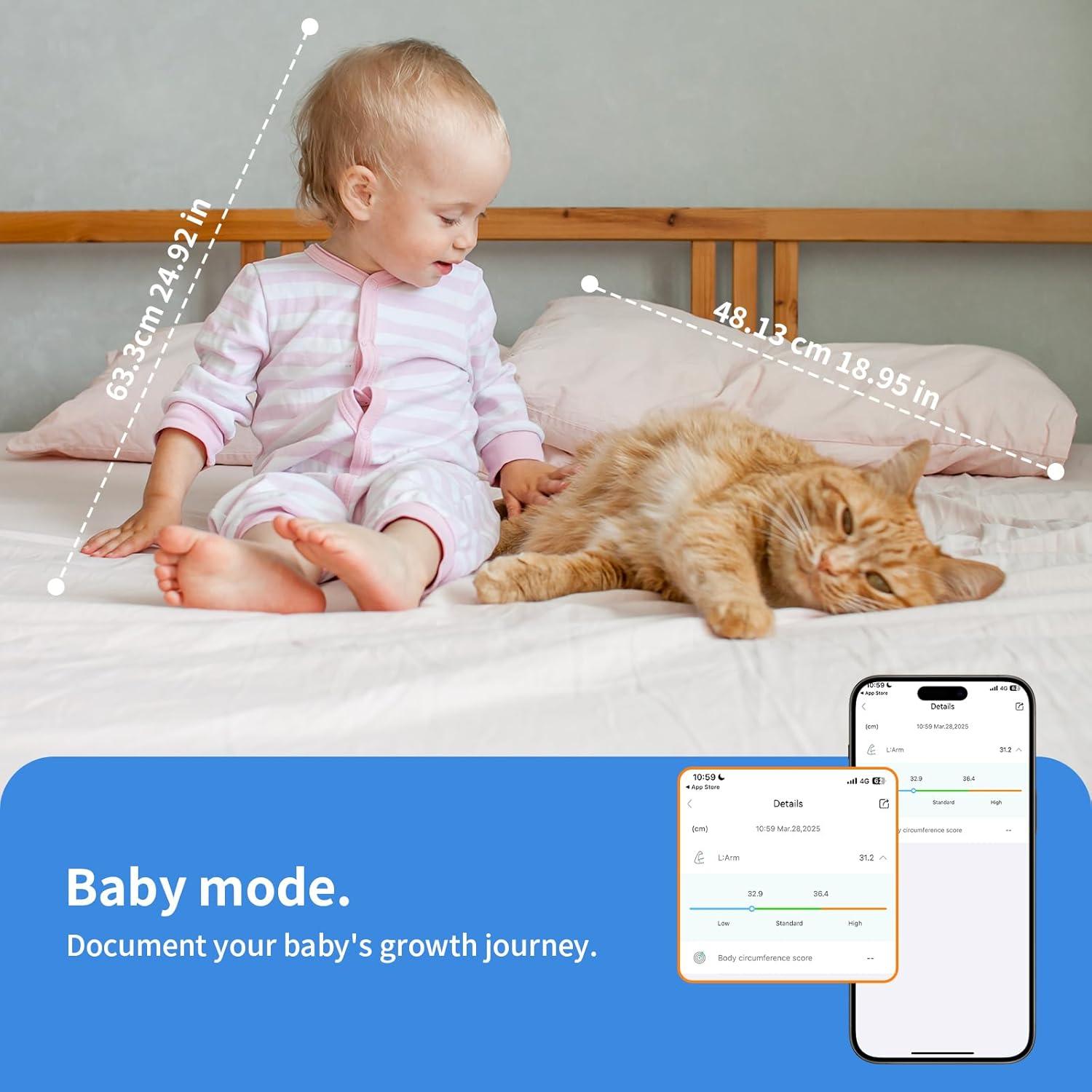 Cinta Métrica Corporal Inteligente Healthkeep ER307UWB Bluetooth 150cm