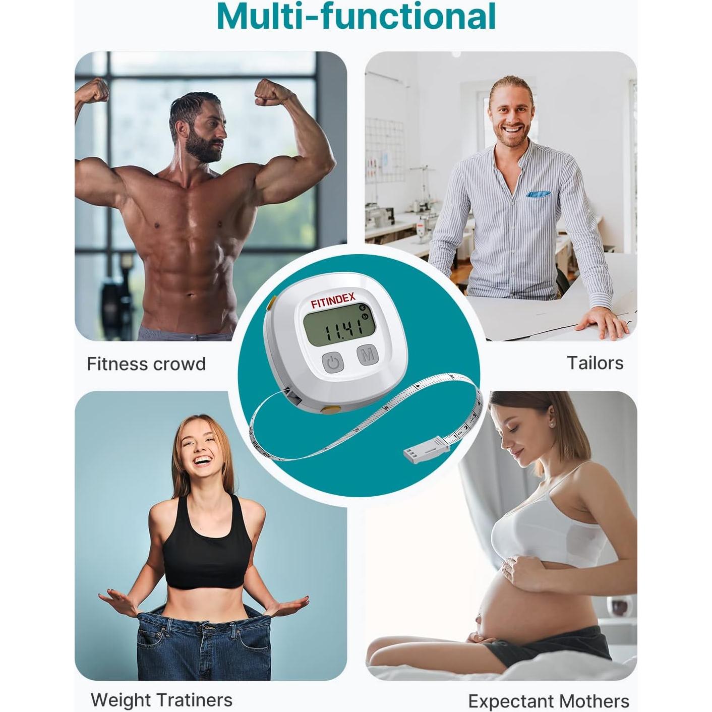 Cinta Métrica Inteligente FITINDEX para Medidas Corporales 150 cm