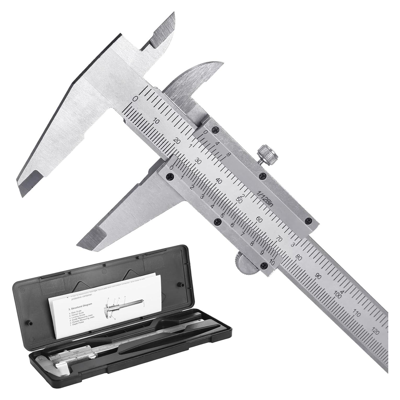 Calibrador Vernier Mecánico Vsvgmoq 150mm Escala Dual