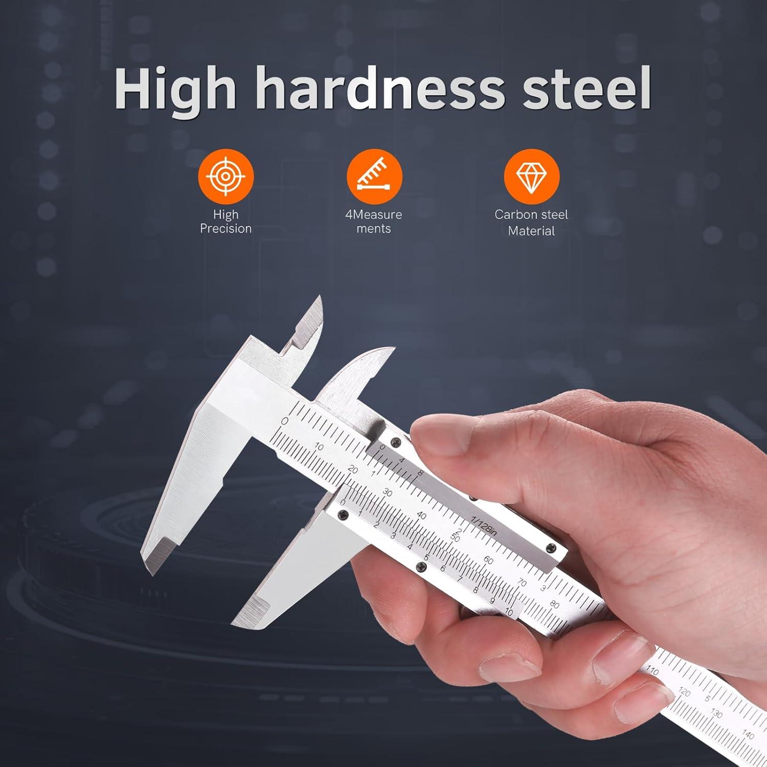 Calibrador Vernier Mecánico Vsvgmoq 150mm Escala Dual