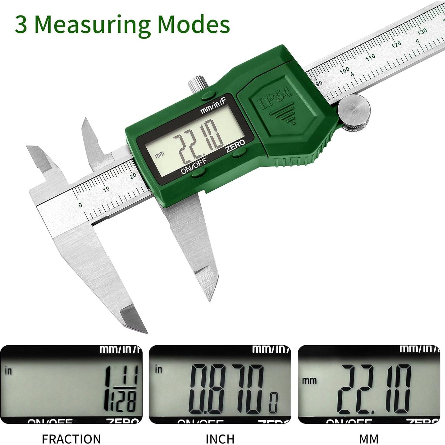 Calibrador Digital IP54 ToolSup 15.24 cm Acero Inoxidable