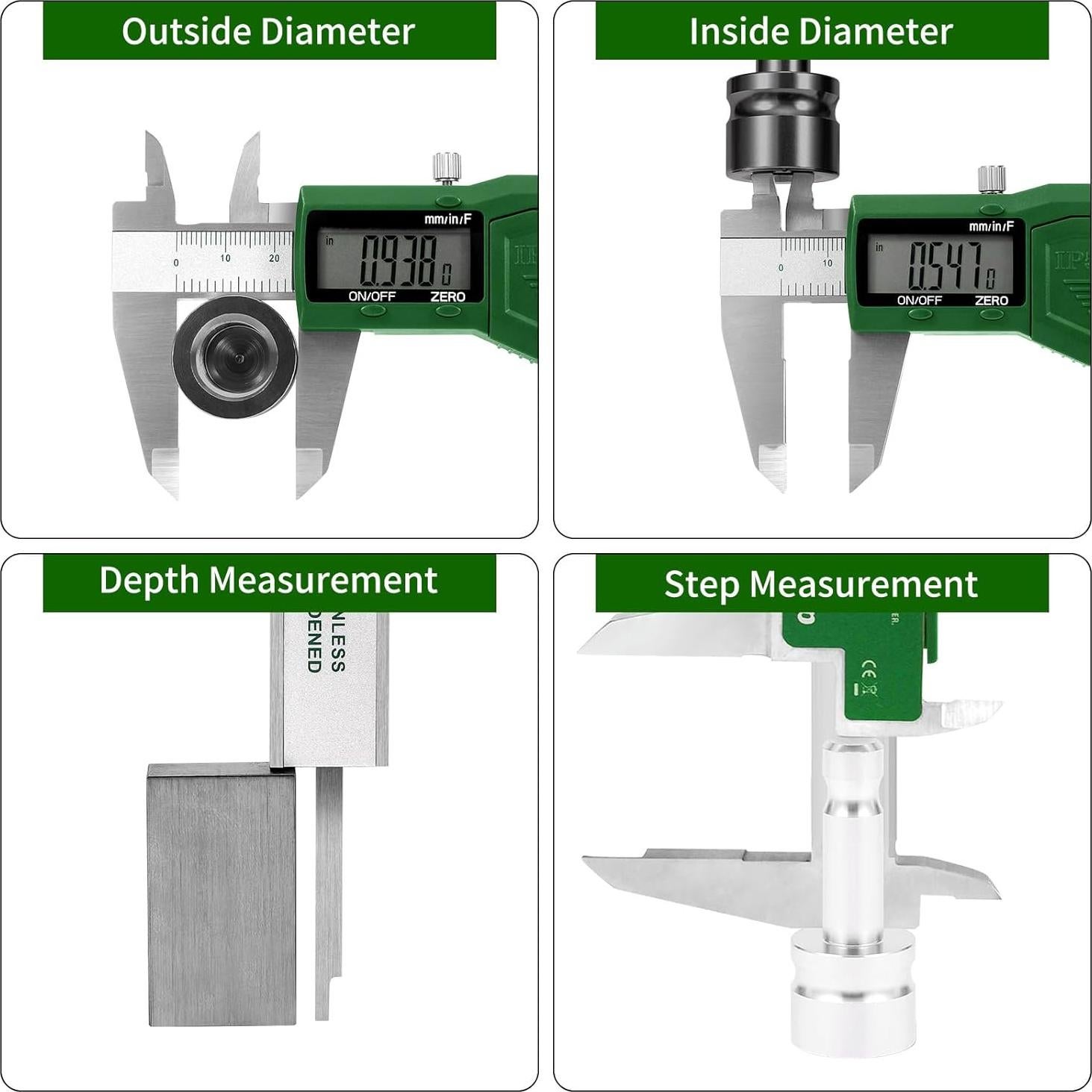 Calibrador Digital IP54 ToolSup 15.24 cm Acero Inoxidable