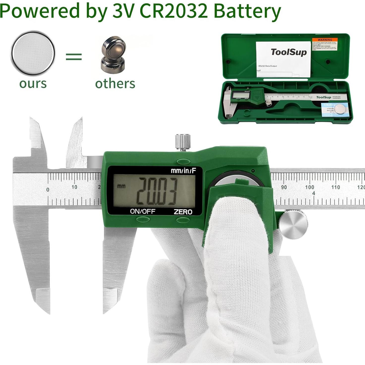 Calibrador Digital IP54 ToolSup 15.24 cm Acero Inoxidable