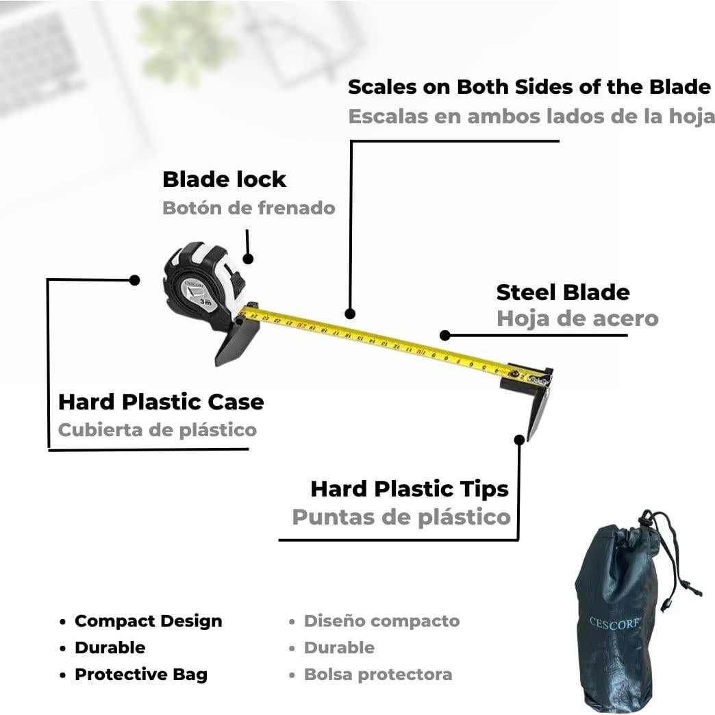 Segmómetro Flexible Cescorf para Medición Corporal 3m