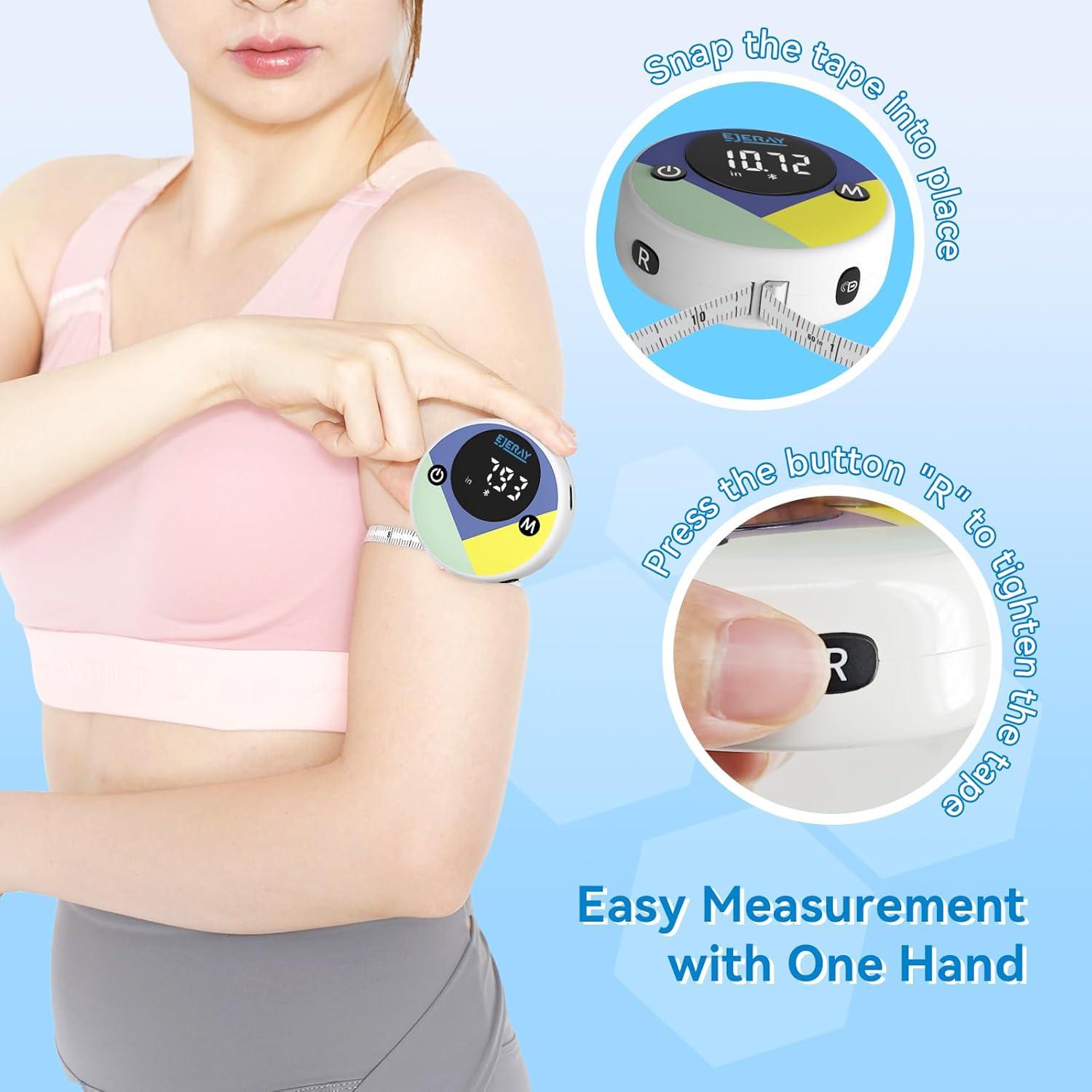 Cinta Métrica Digital EJEJAY 150cm con App y Pantalla LED