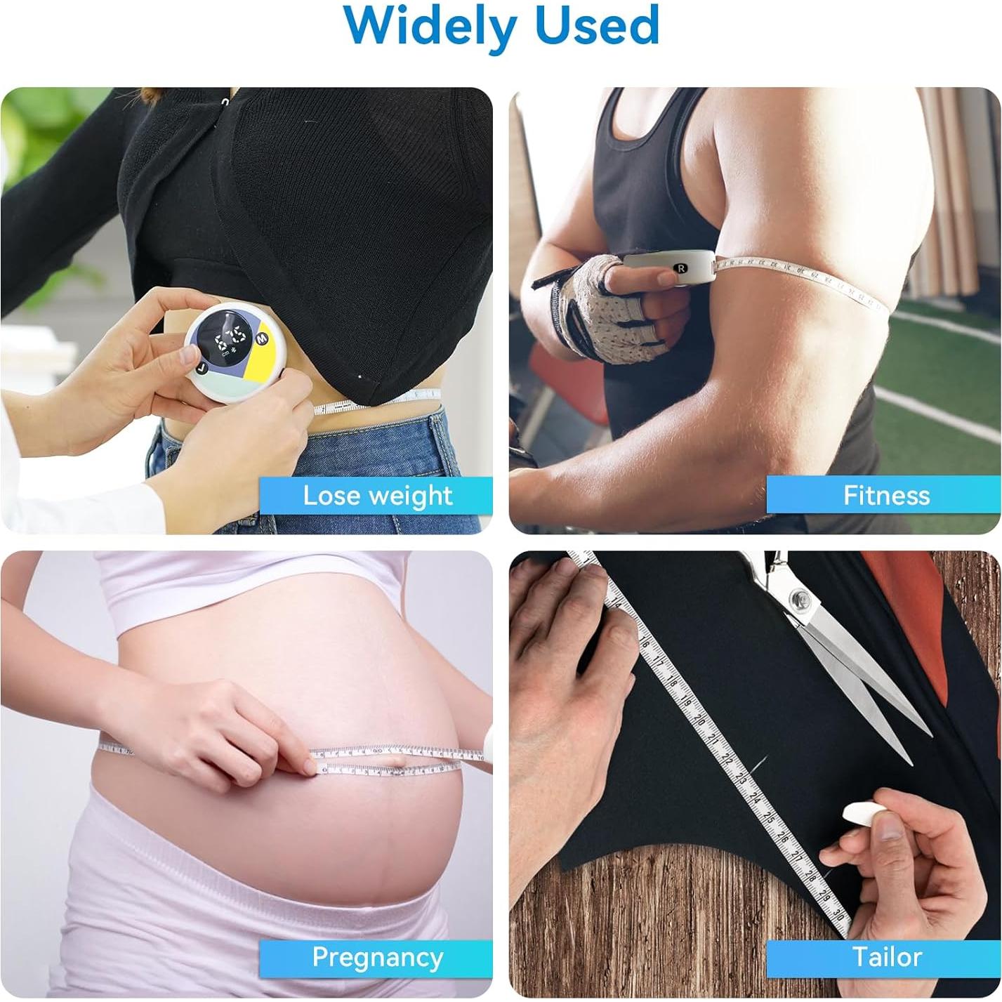 Cinta Métrica Digital EJEJAY 150cm con App y Pantalla LED