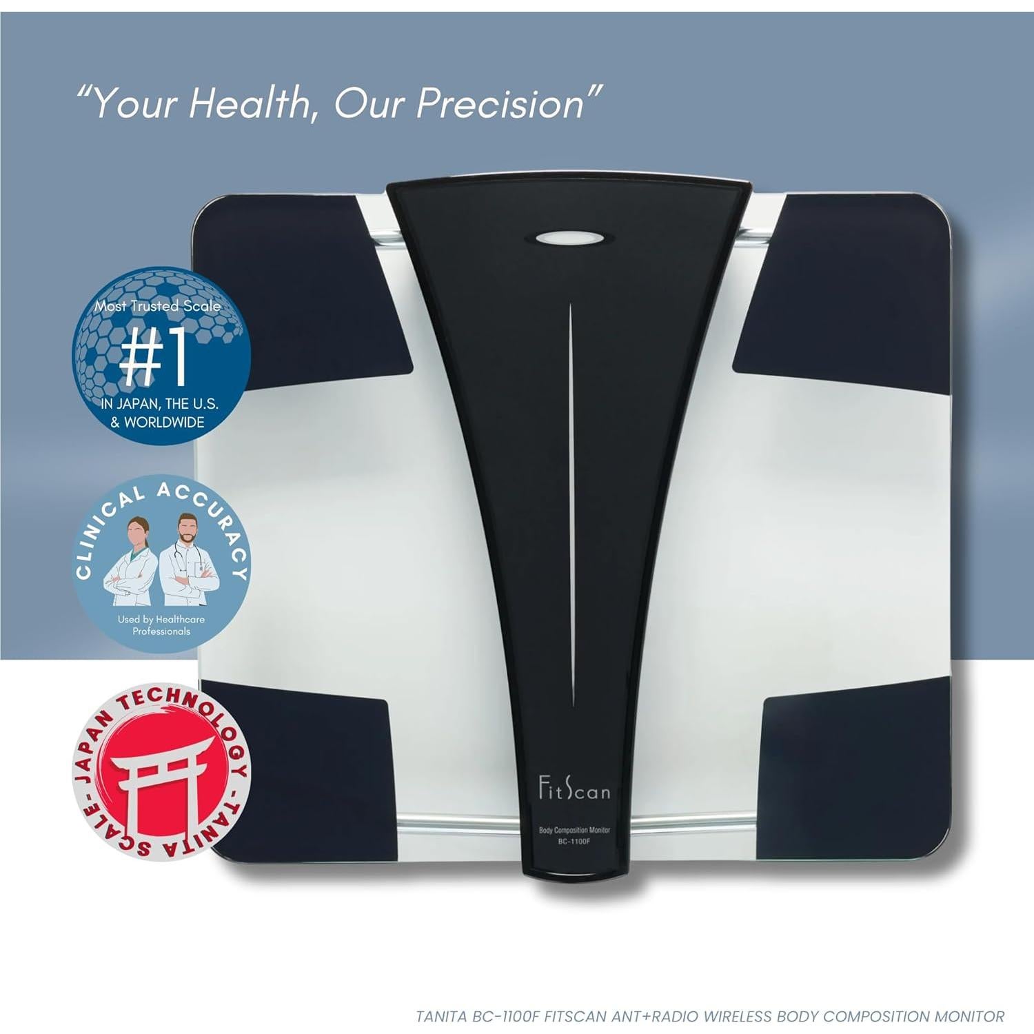 Tanita BC-1100F FitScan Monitor Composición Corporal Inalámbrico