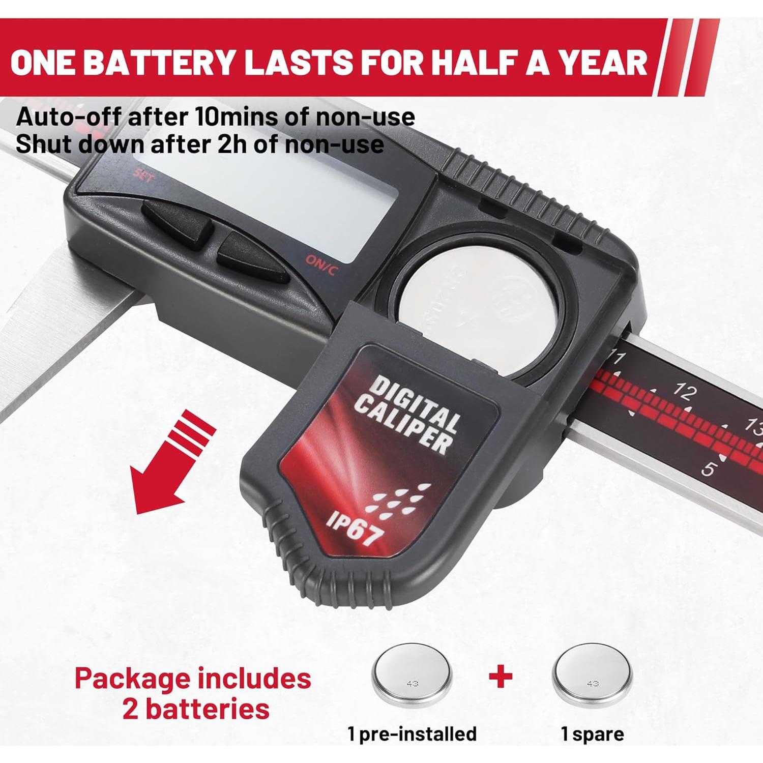 Calibrador Digital IP67 Acero Inoxidable 0-150mm Precisión