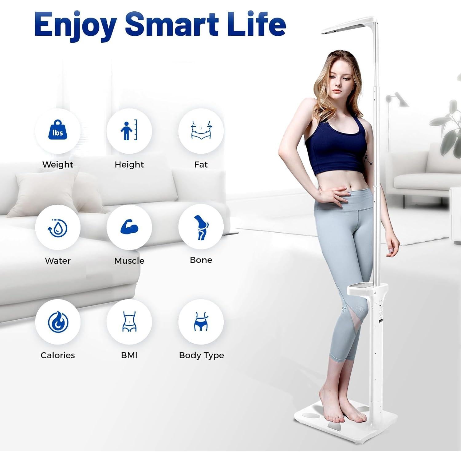 Escala Digital Profesional Ganism 200kg Medición IMC Altura