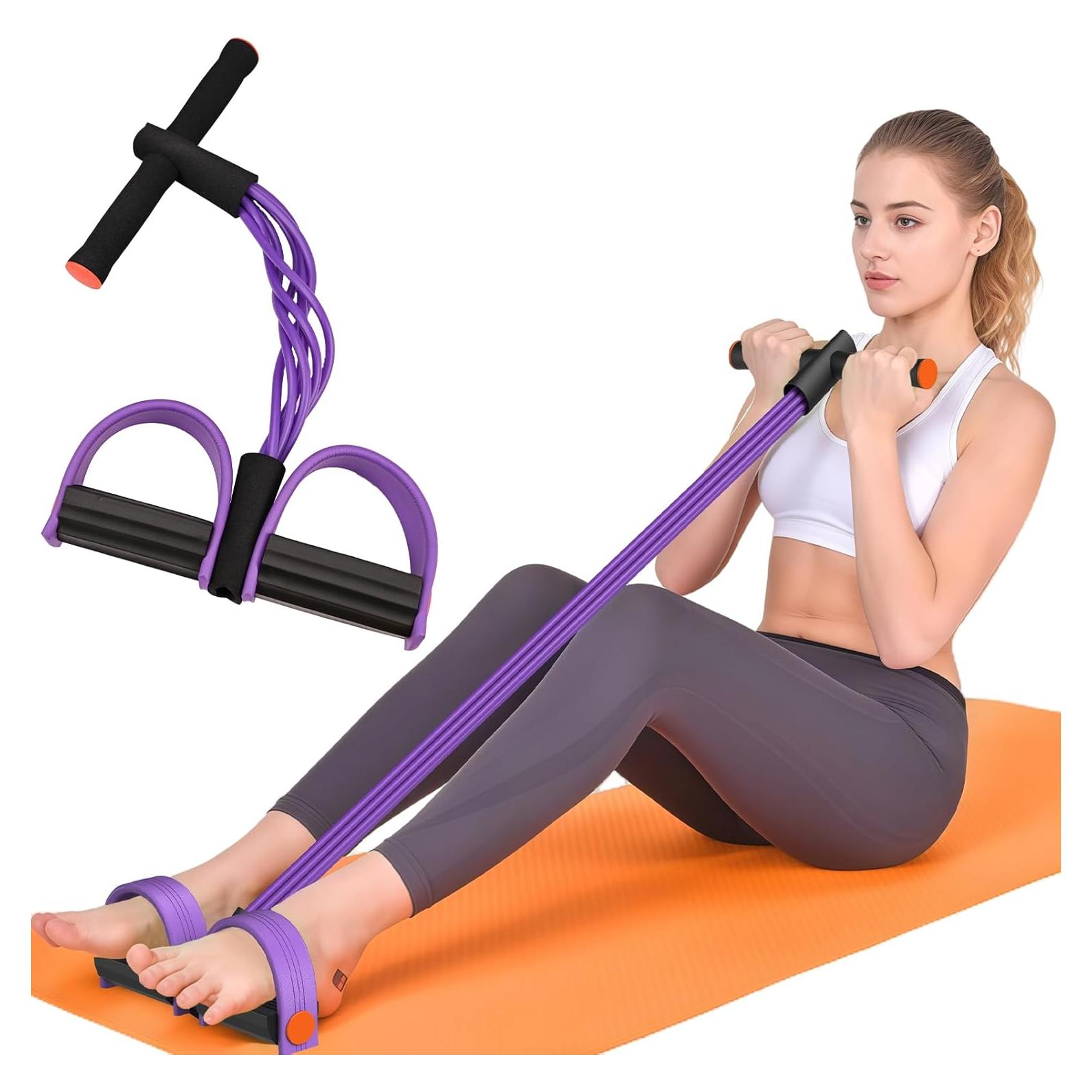 Bandas de Resistencia Hacole con Mangos y 6 Tubos para Fitness