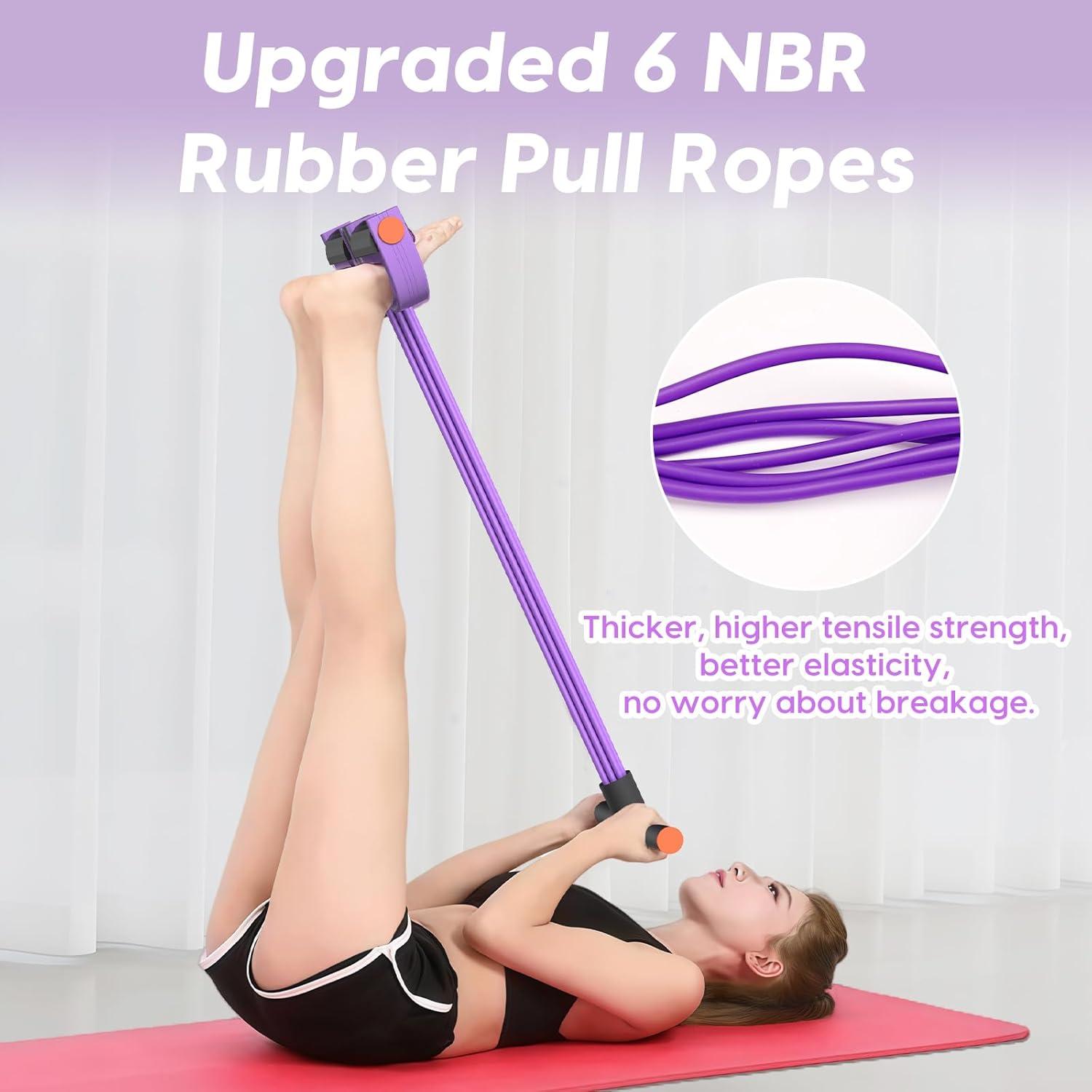 Bandas de Resistencia Hacole con Mangos y 6 Tubos para Fitness