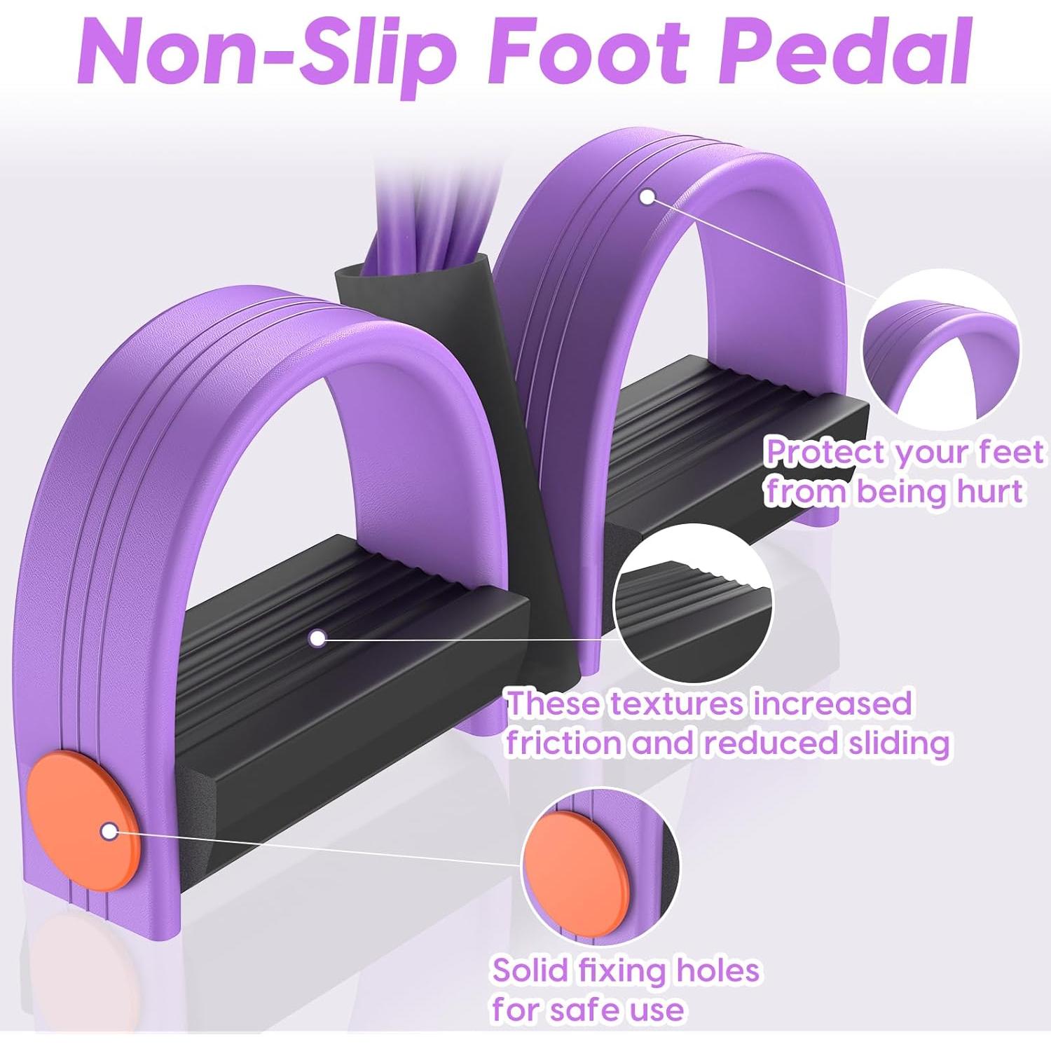 Bandas de Resistencia Hacole con Mangos y 6 Tubos para Fitness