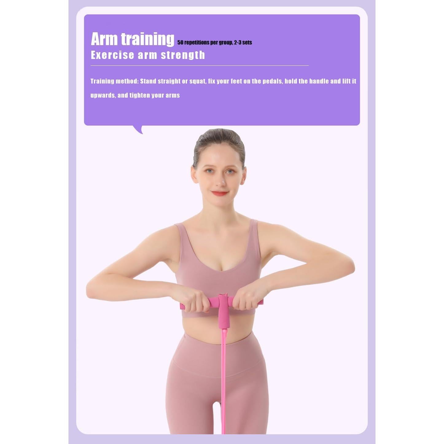 Bandas de Resistencia Fitness Genérico 4 Tubos 21 Niveles