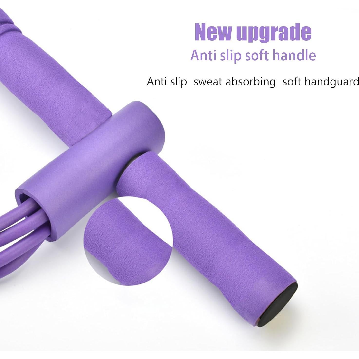 Bandas de Resistencia Fitness Genérico 4 Tubos 21 Niveles