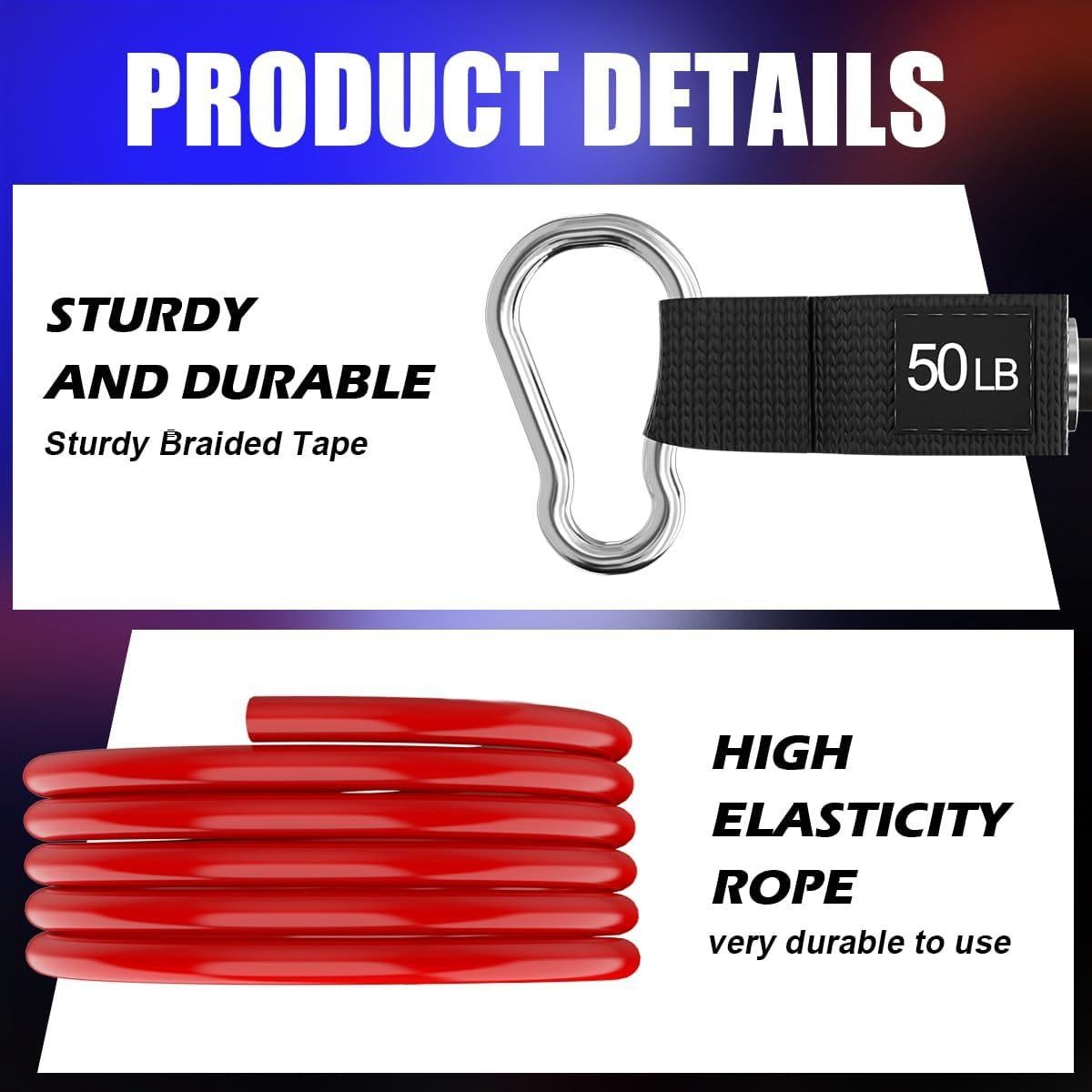 Banda de Resistencia VEICK VK-ST50 50LBS para Ejercicio