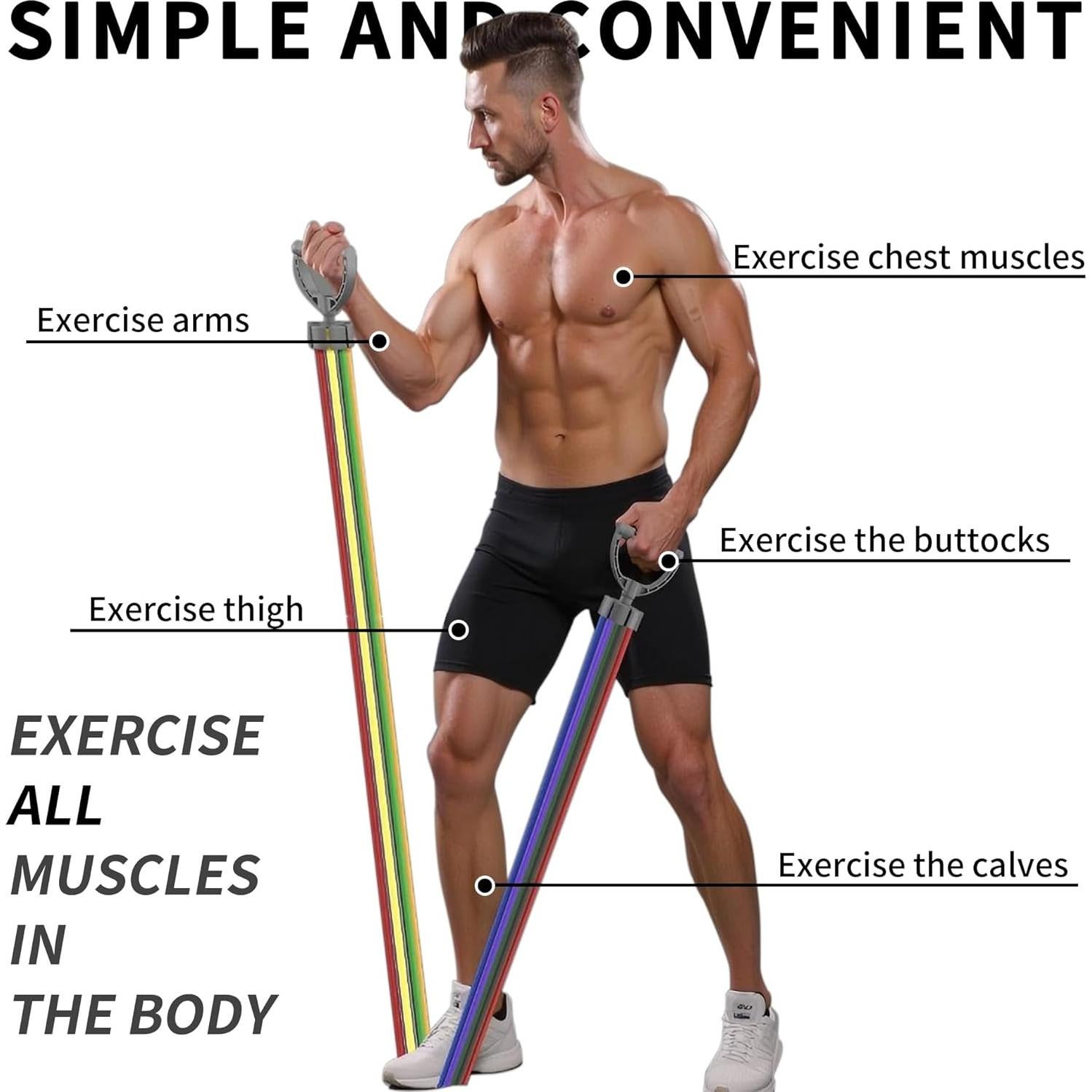 Juego de Bandas de Resistencia 17 Piezas ZUFUMI - Ejercicio en Casa