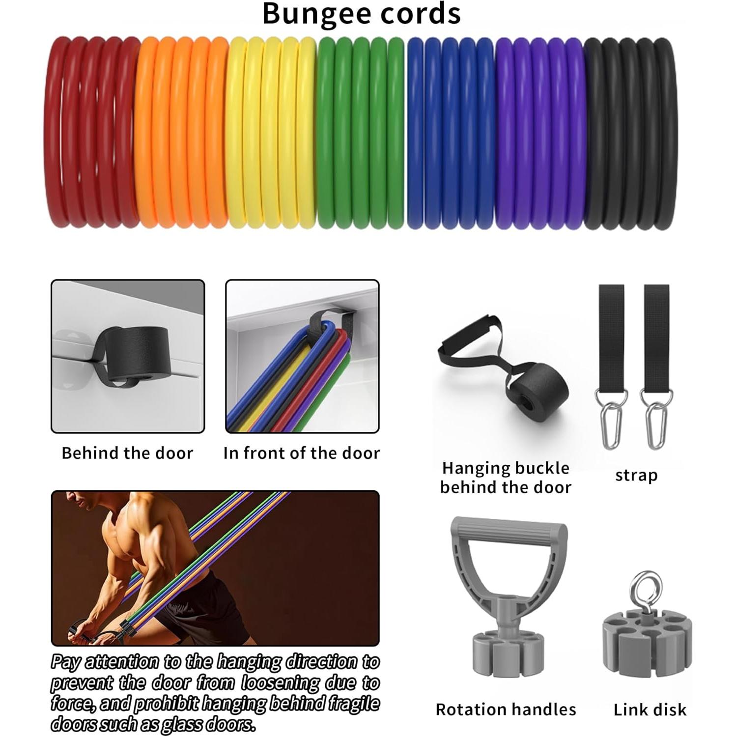 Juego de Bandas de Resistencia 17 Piezas ZUFUMI - Ejercicio en Casa