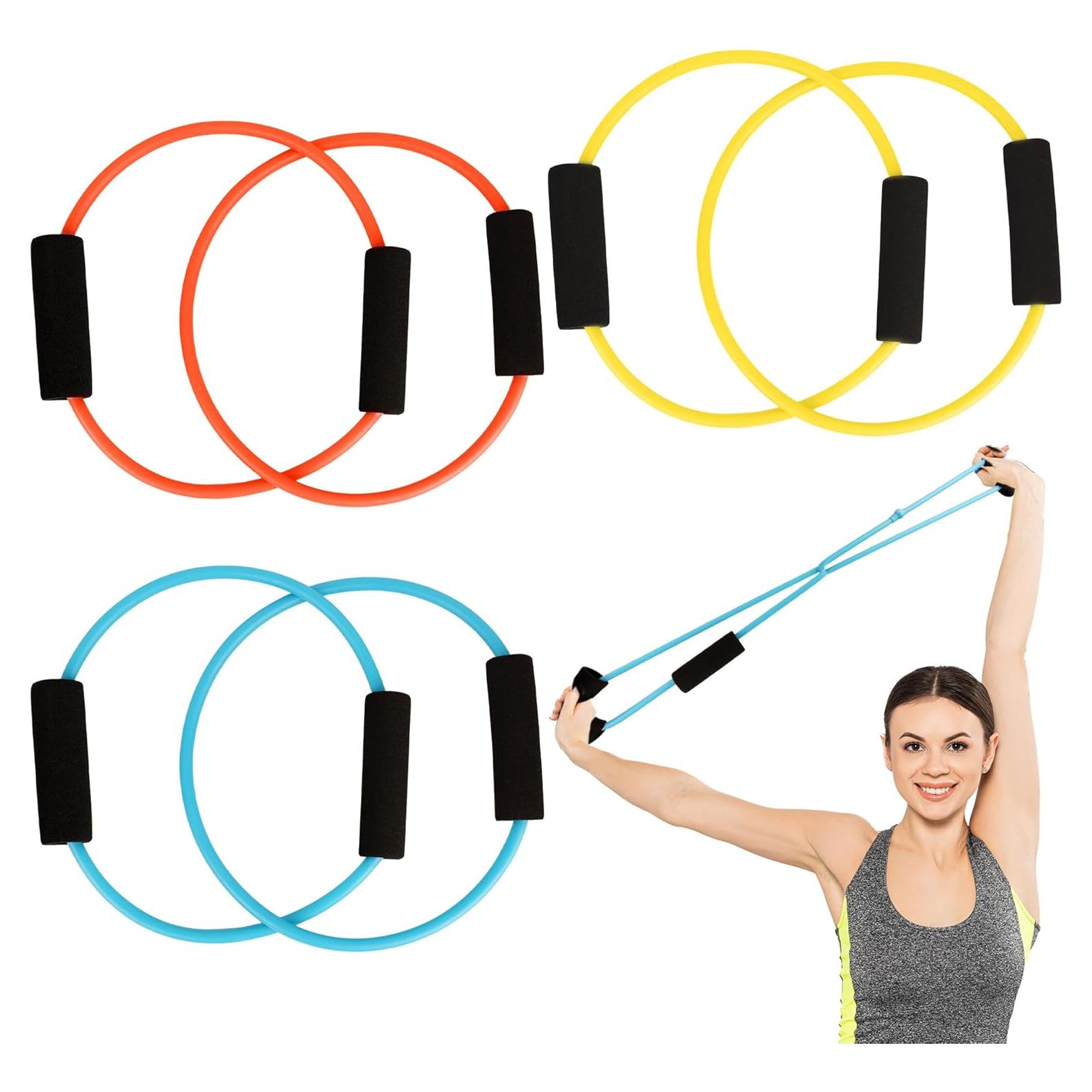 Set de 3 Bandas de Resistencia Doble Norcoin para Pilates