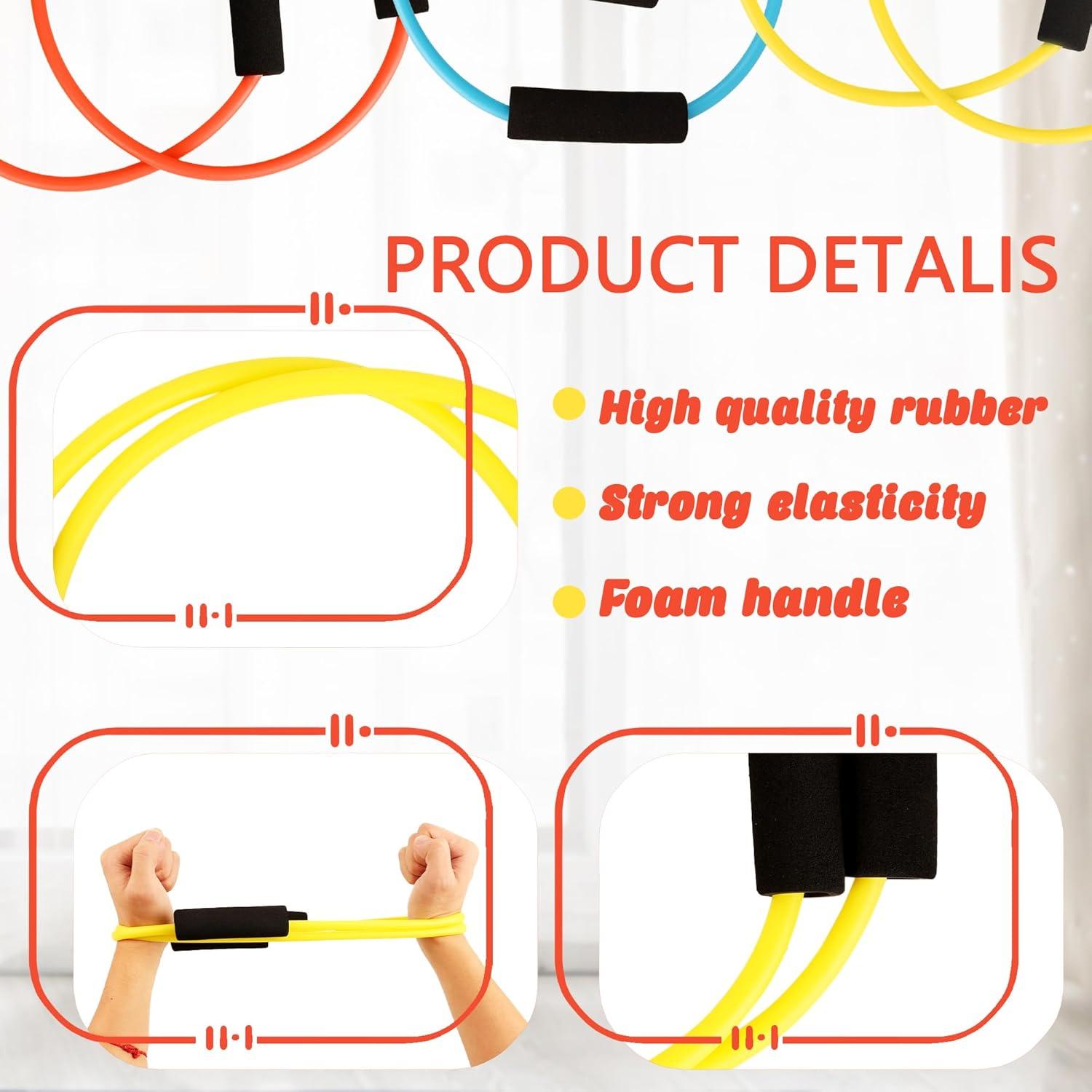 Set de 3 Bandas de Resistencia Doble Norcoin para Pilates