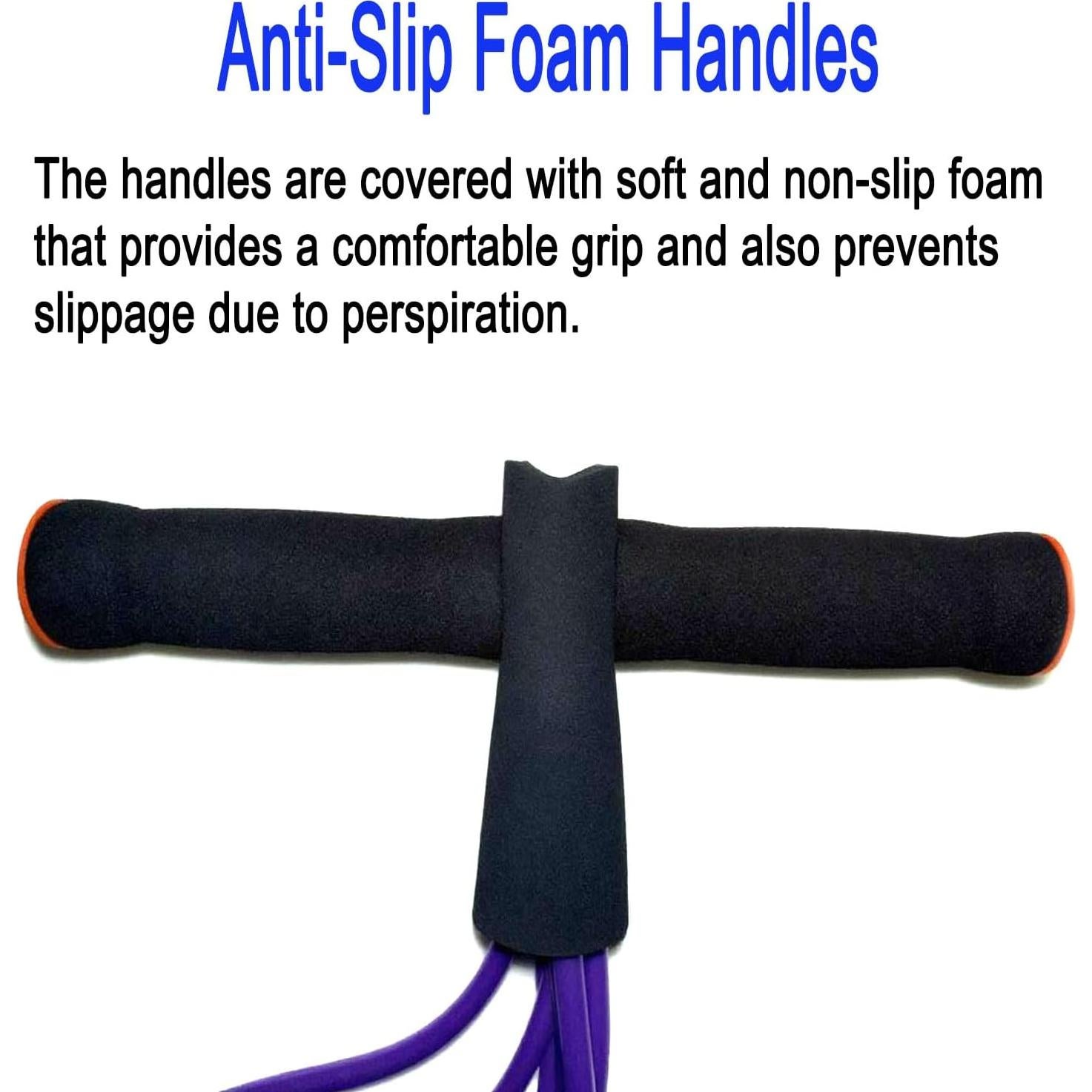 Banda de Resistencia JQTEOYW con Pedal y Mango - 6 Tubos