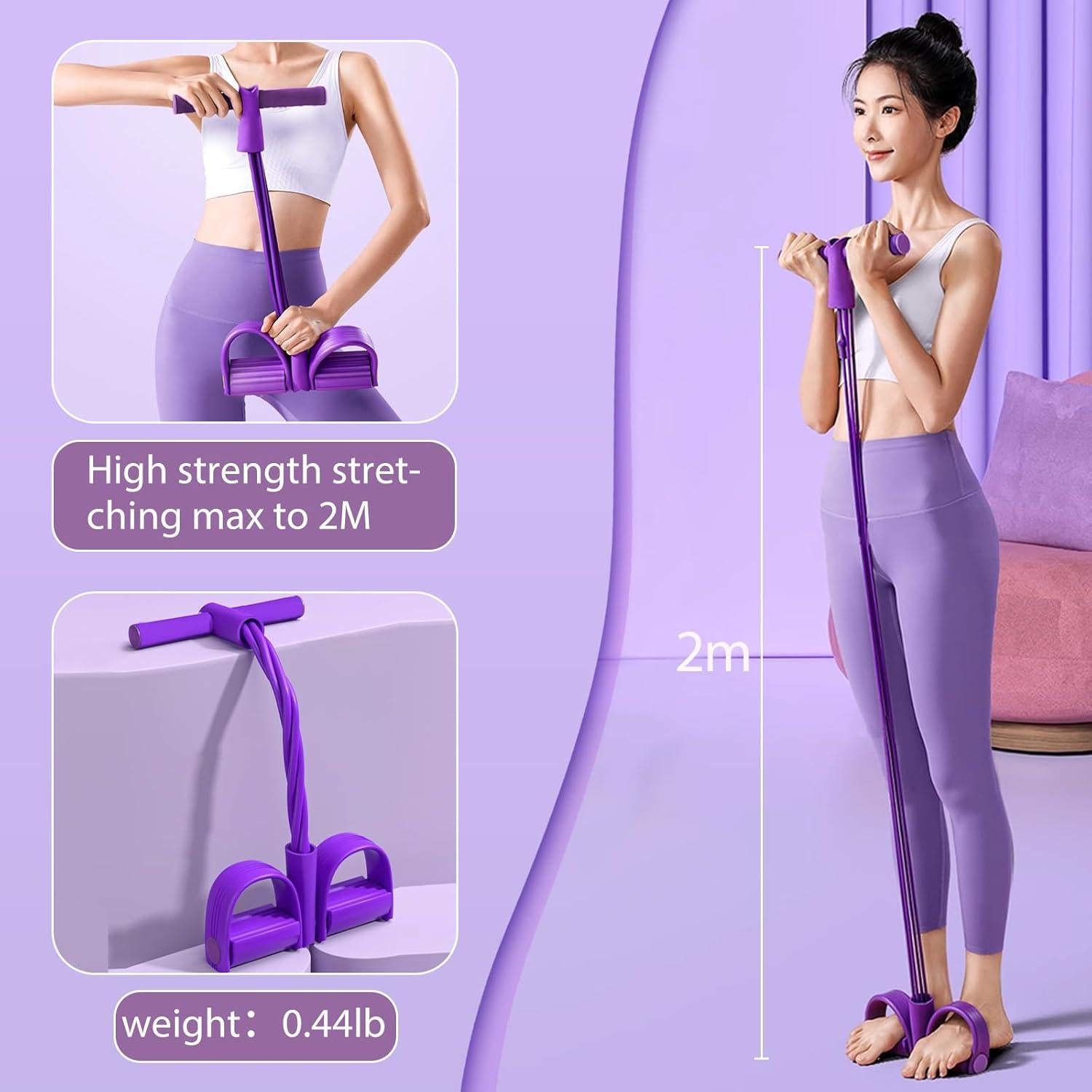 Cuerda de Resistencia con Pedal Sozilifty 6 Tubos Pesado