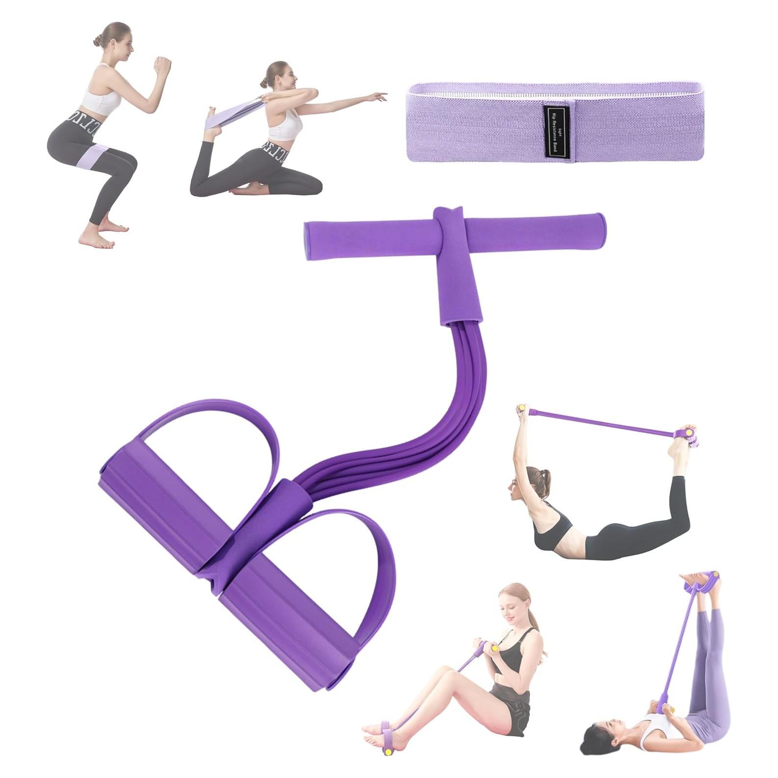 Tirador de Tobillo Gcoujrl 6 Tubos + 21 Bandas de Resistencia