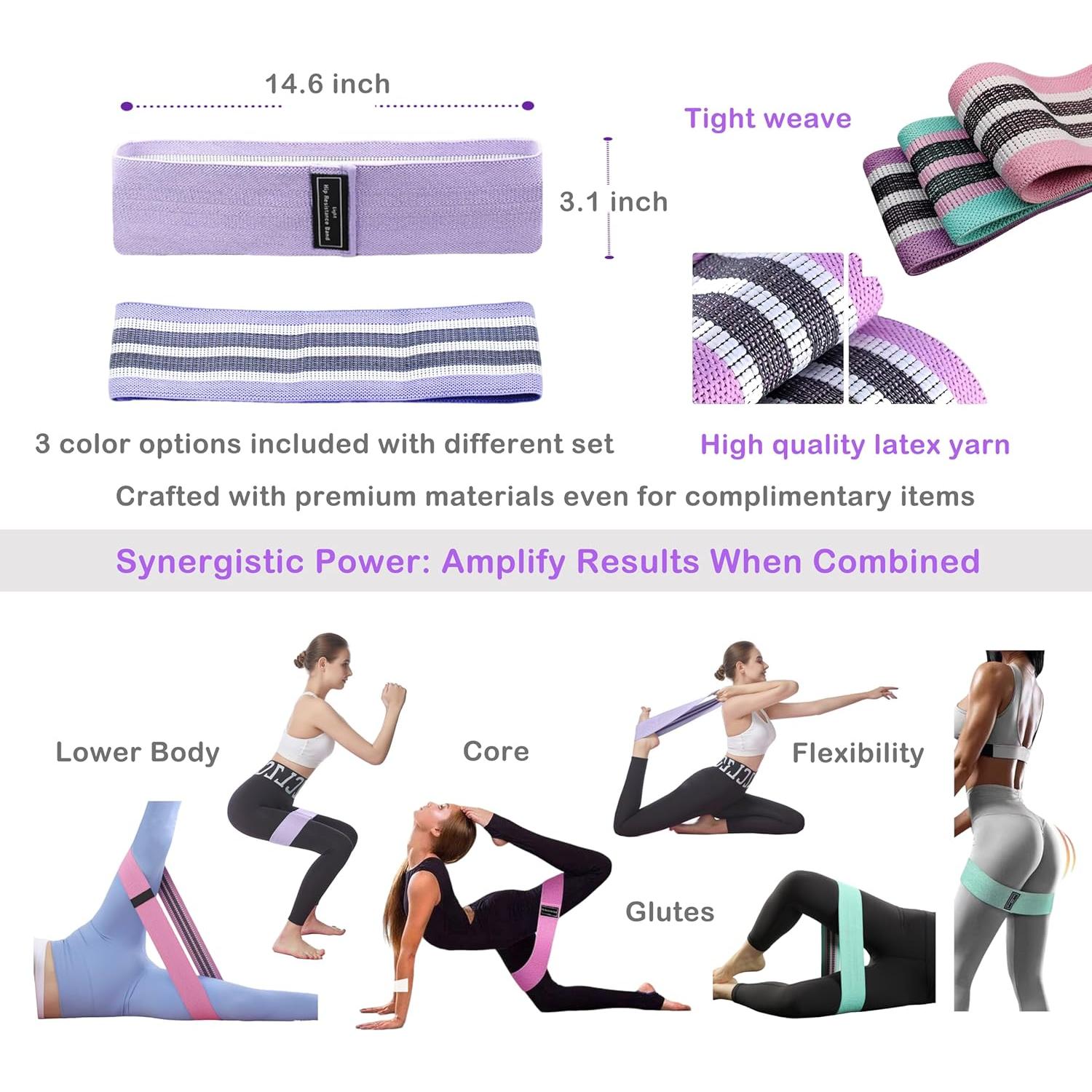 Tirador de Tobillo Gcoujrl 6 Tubos + 21 Bandas de Resistencia