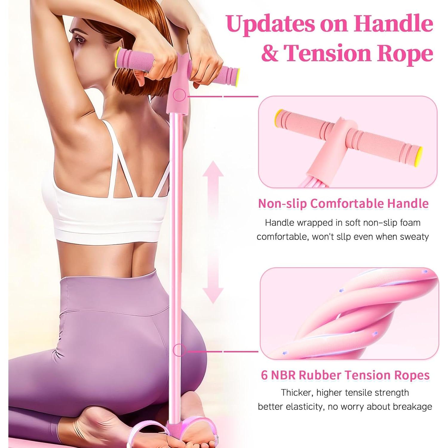 Bandas de Resistencia Spechance con Pedal y Mangos - 6 Tubos