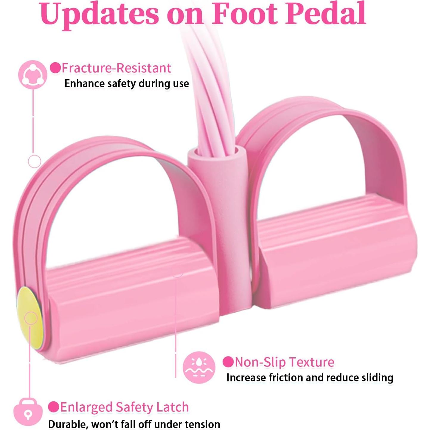 Bandas de Resistencia Spechance con Pedal y Mangos - 6 Tubos