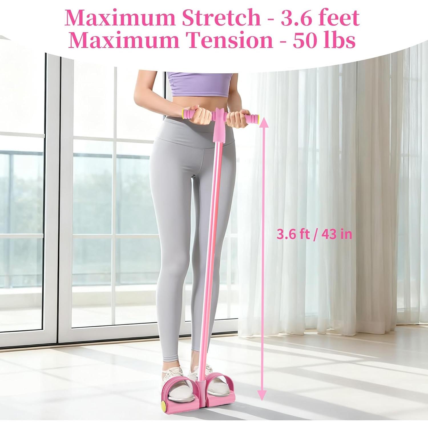 Bandas de Resistencia Spechance con Pedal y Mangos - 6 Tubos