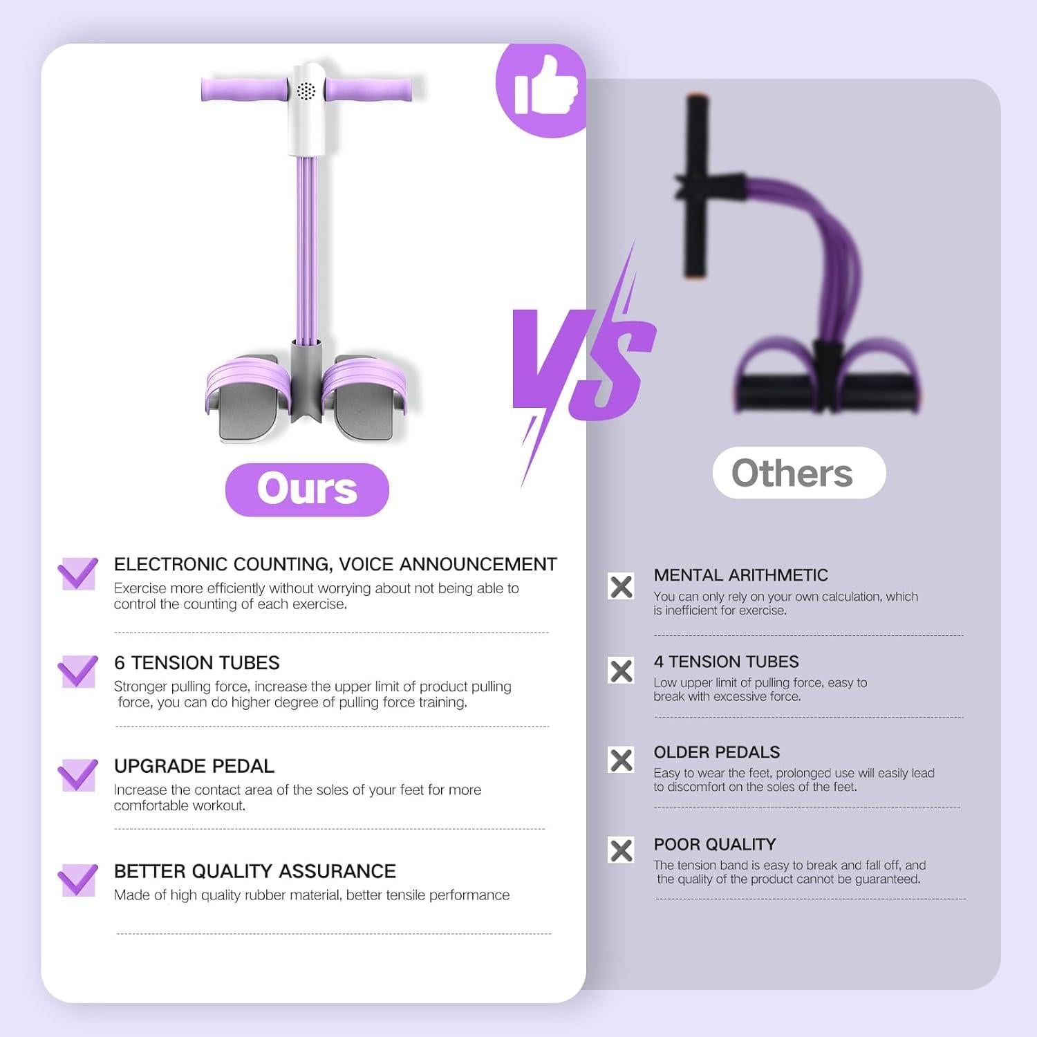 Cuerda de Resistencia con Pedal MaxKite 6 Tubos Rosa