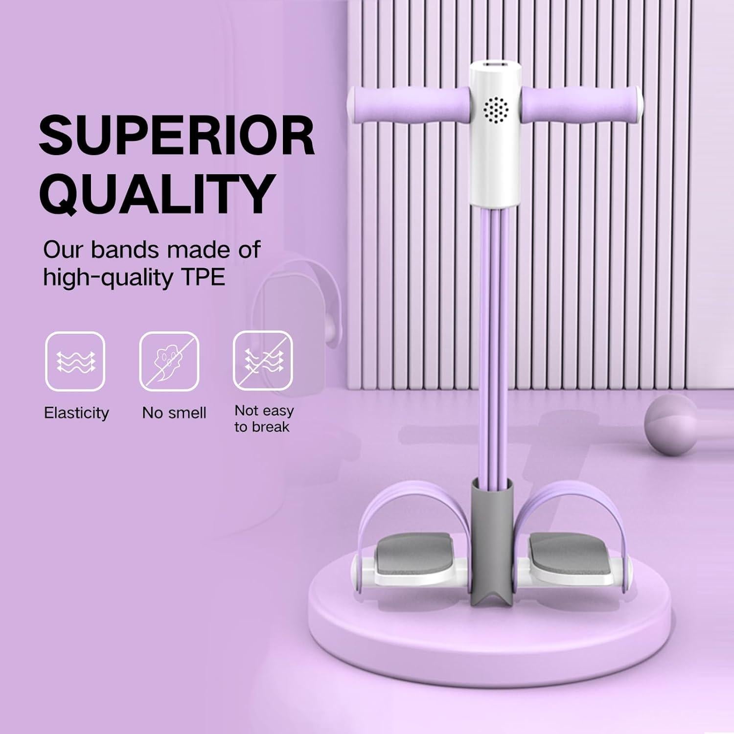 Cuerda de Resistencia con Pedal MaxKite 6 Tubos Rosa