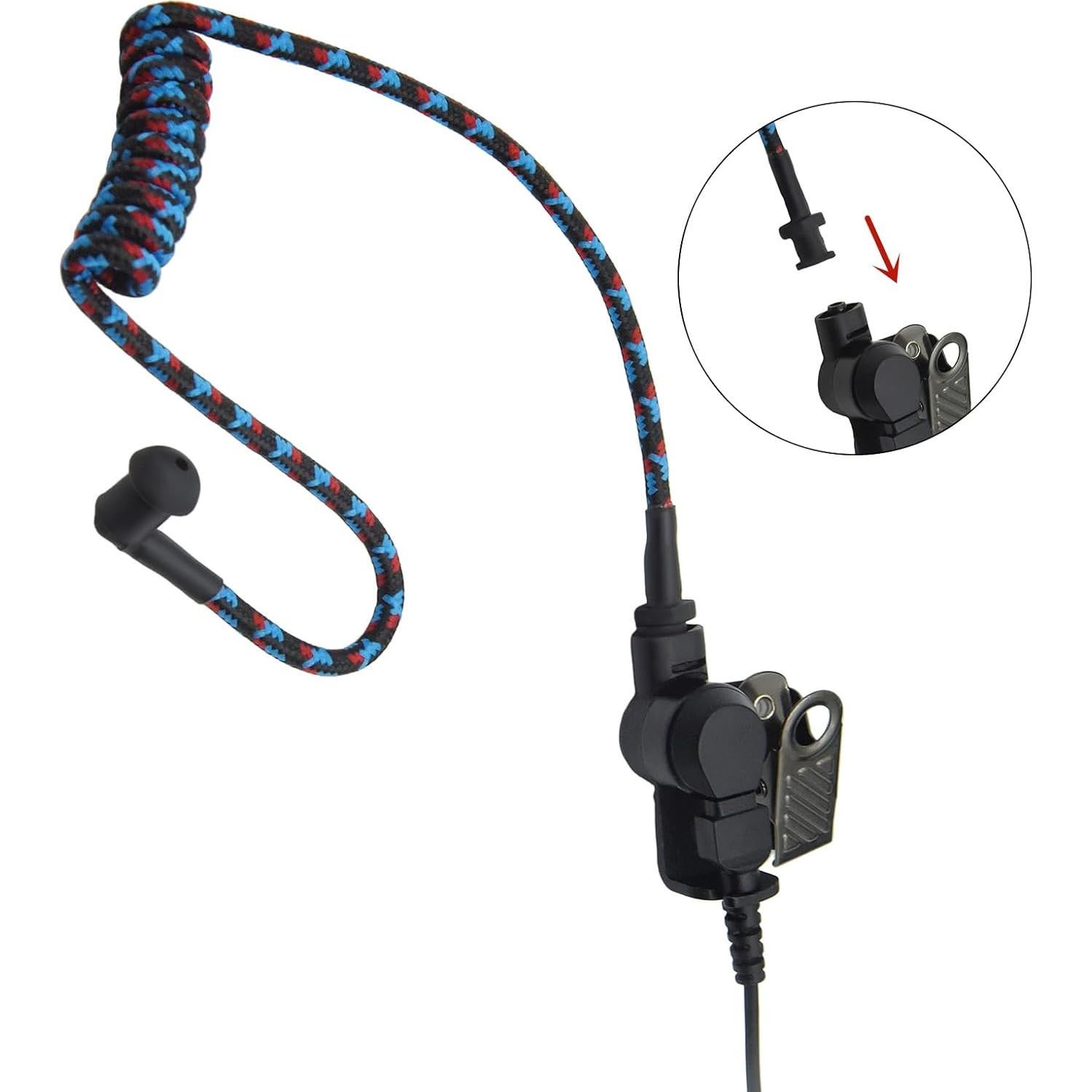 Tubo Acústico de Nylon Trenzado JUYODE para Auriculares - Colorido