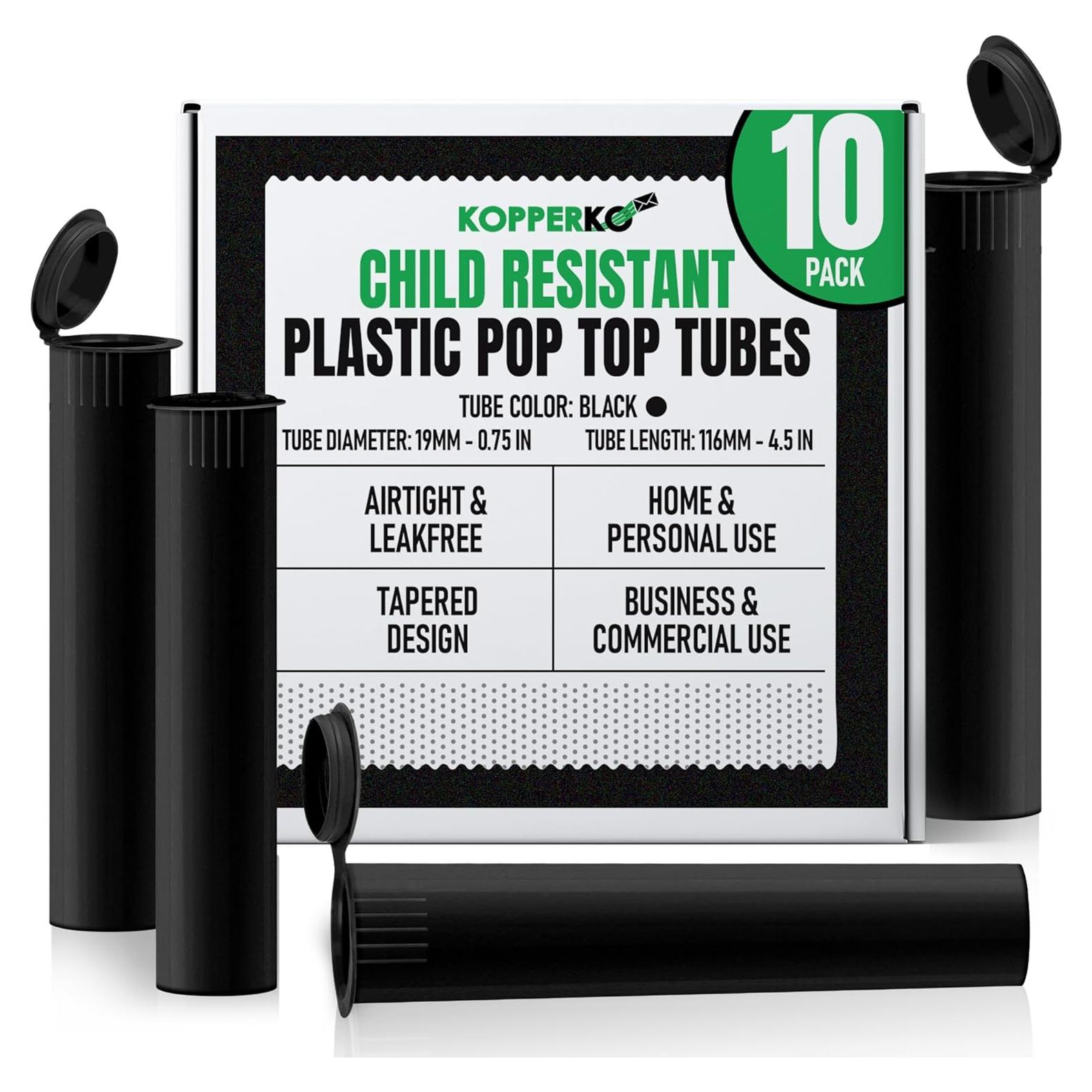 Botella de Píldoras Mini BIKO 116mm 10-Pack A Prueba de Agua