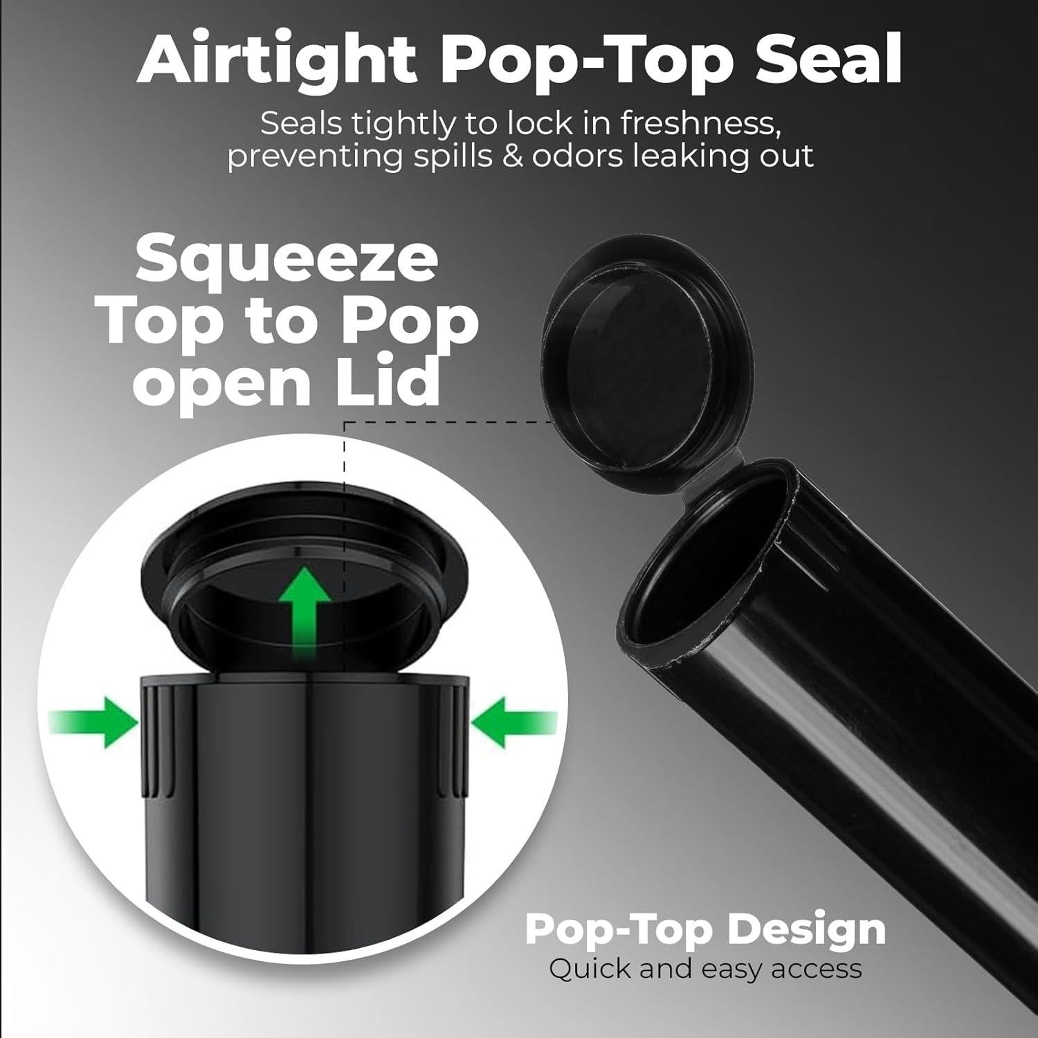 Botella de Píldoras Mini BIKO 116mm 10-Pack A Prueba de Agua