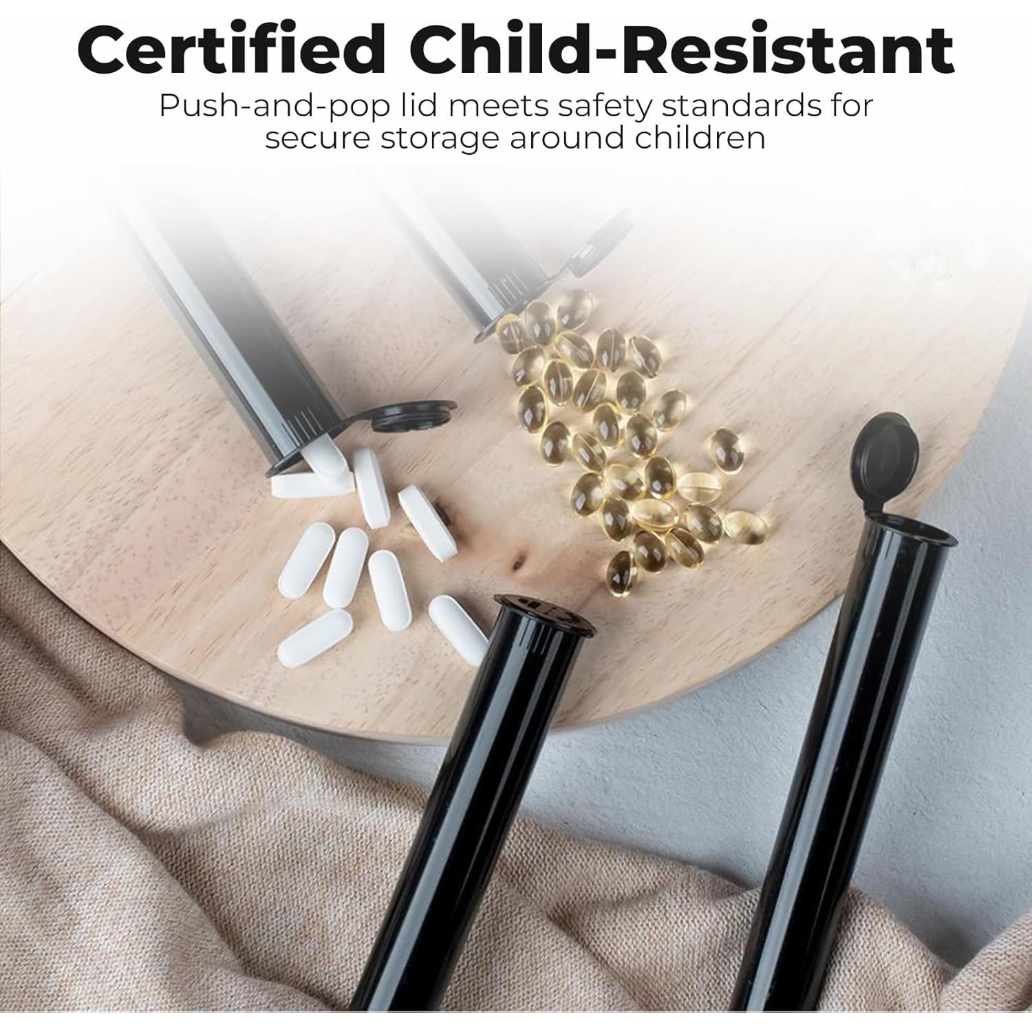 Botella de Píldoras Mini BIKO 116mm 10-Pack A Prueba de Agua