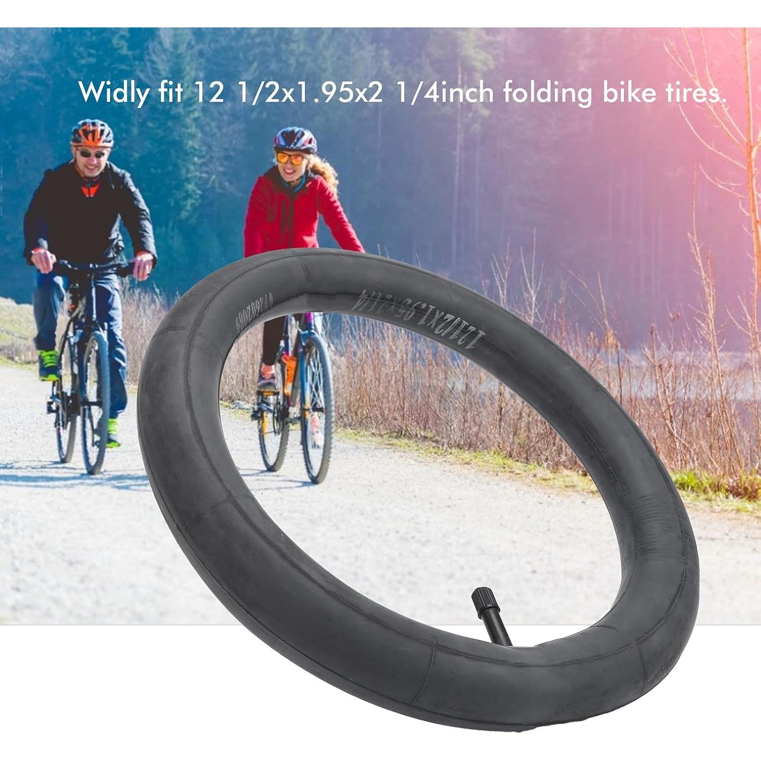 Tubo Interno de Bicicleta Plegable Shanrya 12.5" Goma Schrader